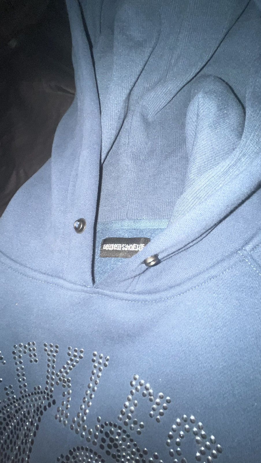 Reckless Scholars Reckless scholars blue rhinestone hoodie Size US M / EU 48-50 / 2 - 6 Thumbnail