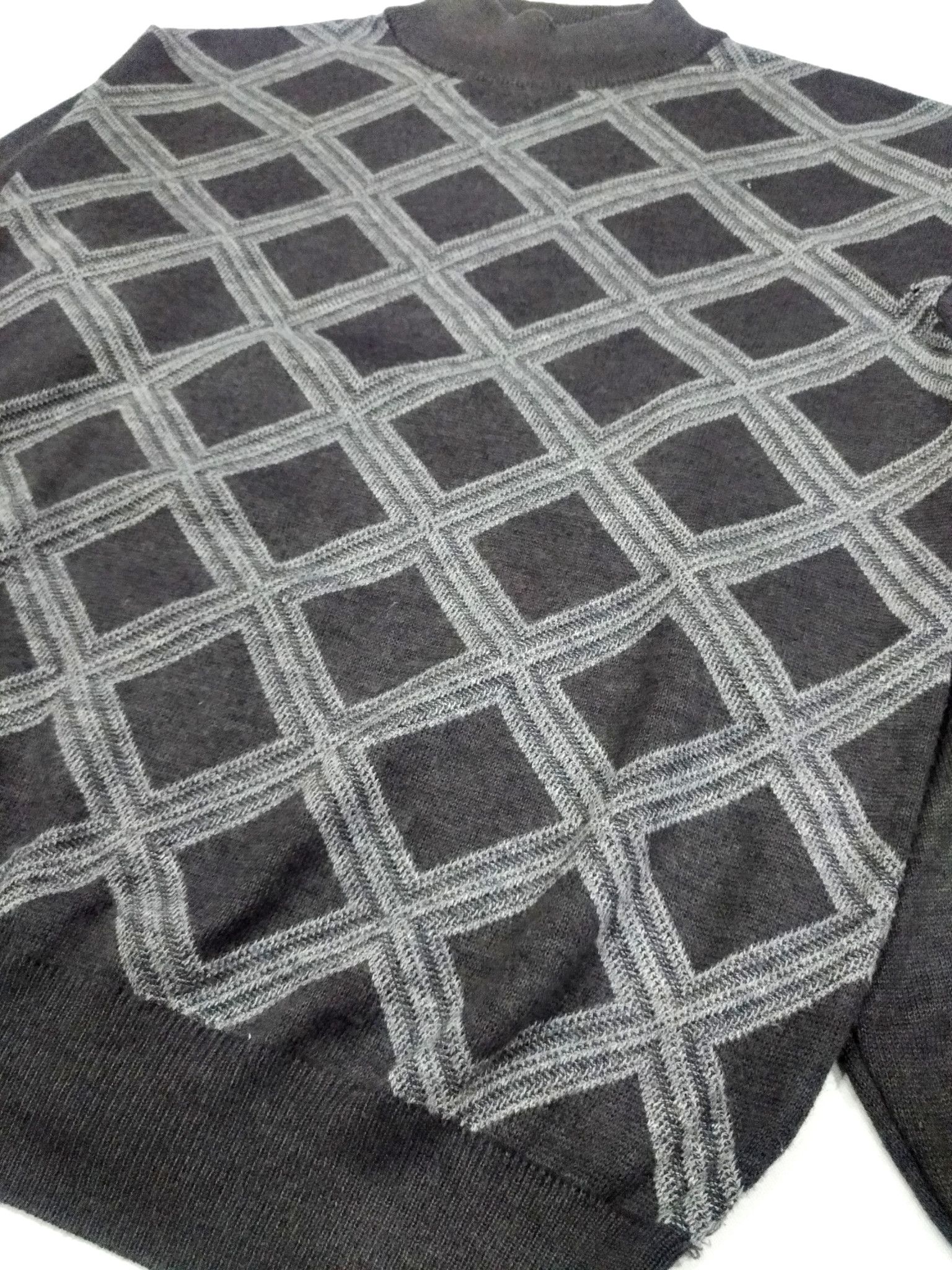 Designer × MCM RARE! VTG MCM LEGERE DIAMOND ARGYLE TURTLENECK Size US M / EU 48-50 / 2 - 4 Thumbnail