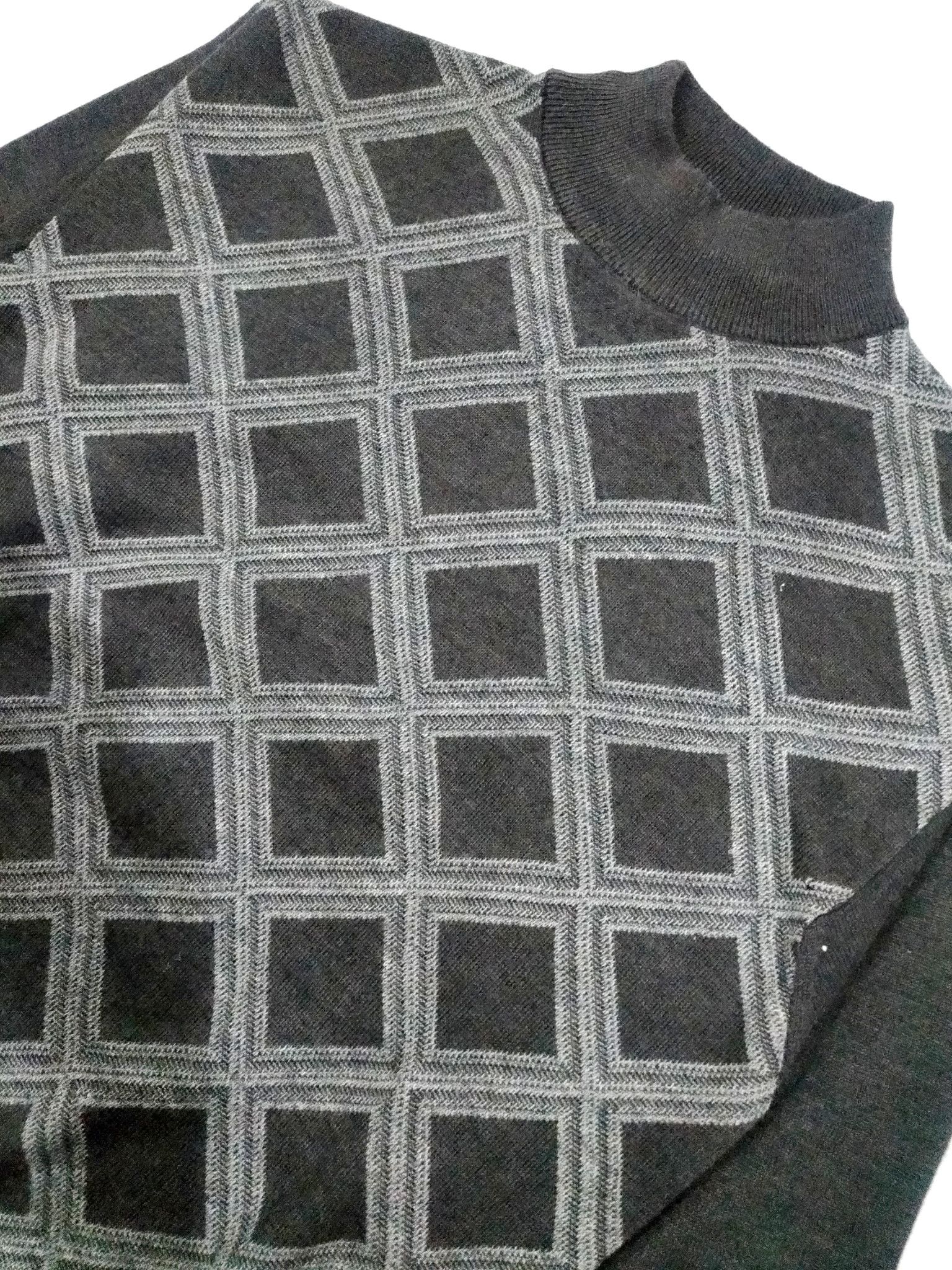 Designer × MCM RARE! VTG MCM LEGERE DIAMOND ARGYLE TURTLENECK Size US M / EU 48-50 / 2 - 5 Thumbnail
