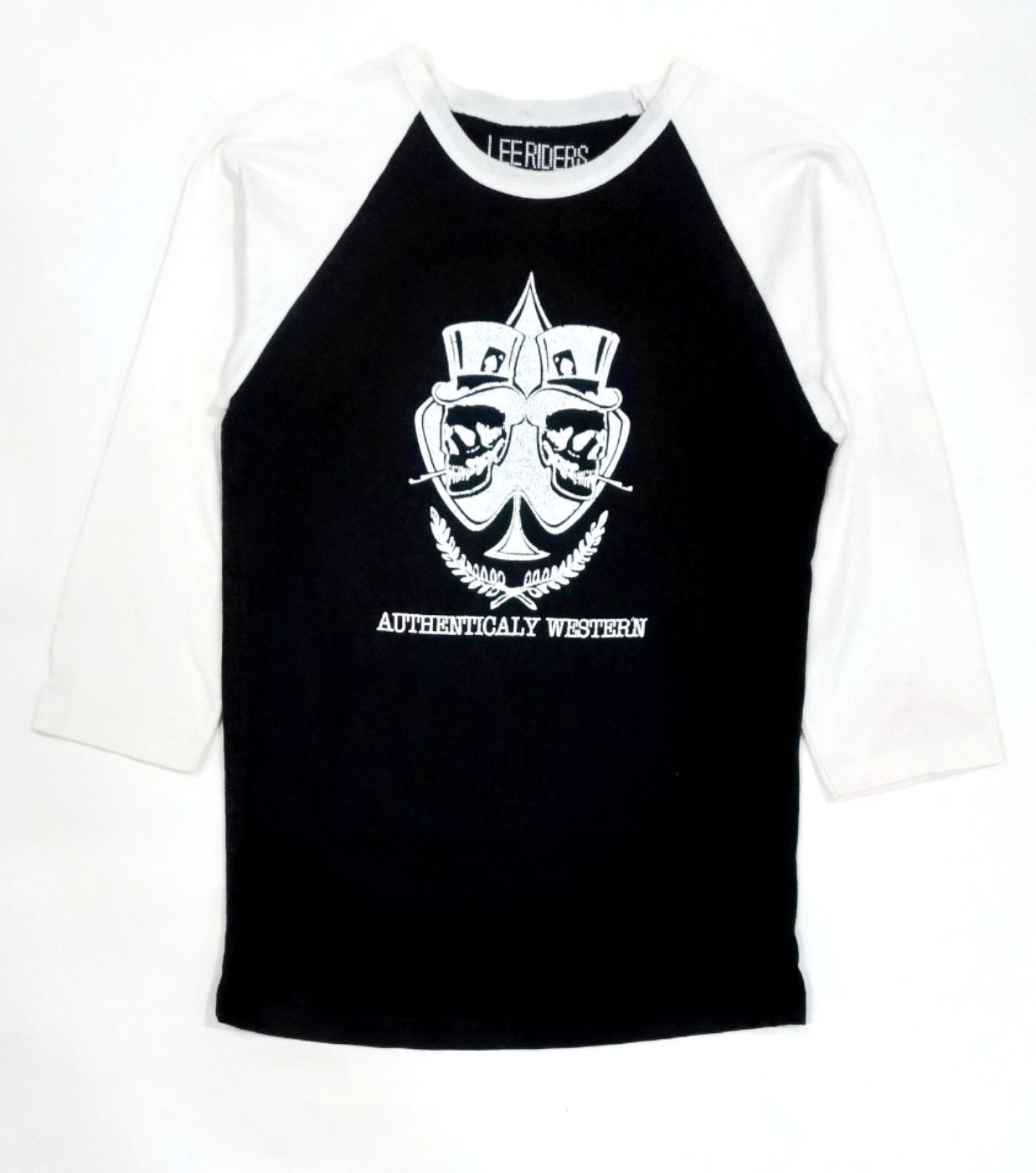 Lee RARE! LEE RIDERS ROCKABILLY SKULLS RAGLAN TEE Size US S / EU 44-46 / 1 - 1 Thumbnail