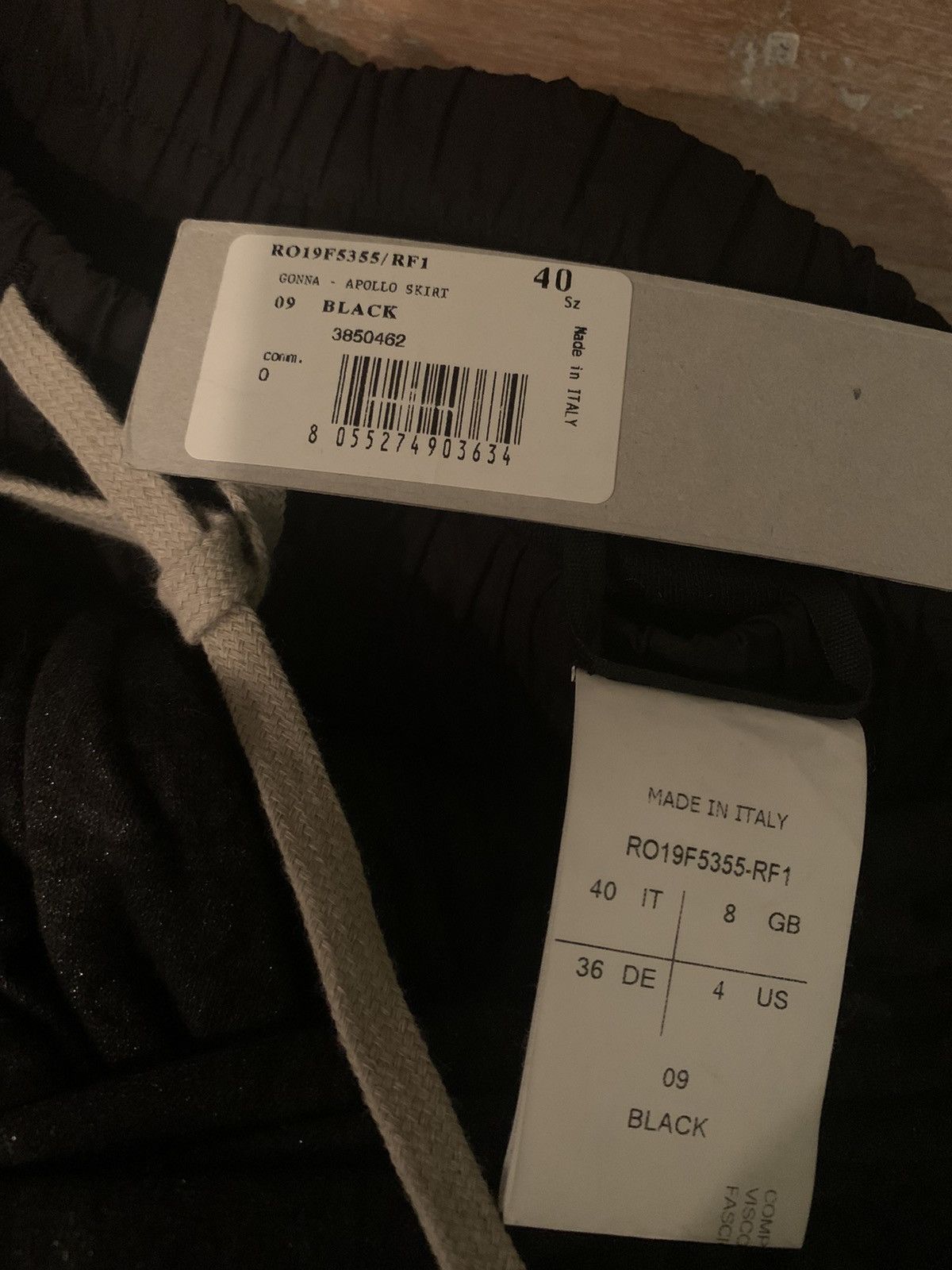Rick Owens Draped double slit skirt EU40 Size 26" / US 2 / IT 38 - 6 Thumbnail