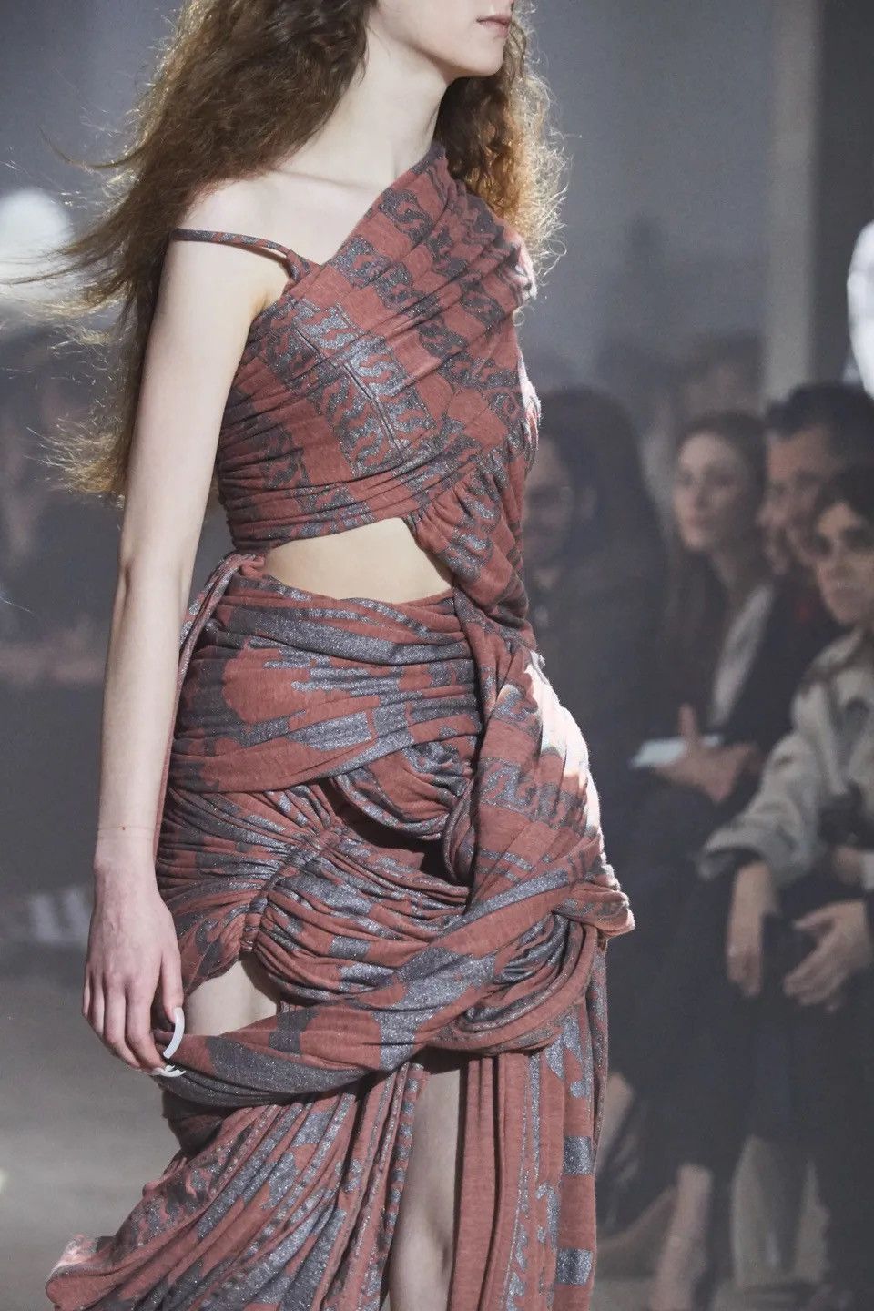 Rick Owens Draped double slit skirt EU40 Size 26" / US 2 / IT 38 - 12 Thumbnail