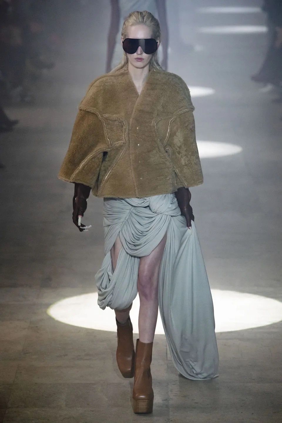 Rick Owens Draped double slit skirt EU40 Size 26" / US 2 / IT 38 - 7 Thumbnail