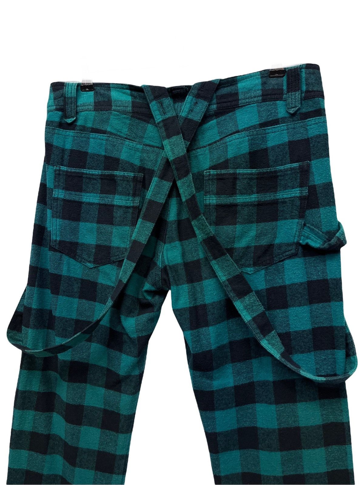 Japanese Brand 🔥Punk Zipper Bondage Suspender Tartan Plaid Pants Size US 30 / EU 46 - 2 Thumbnail