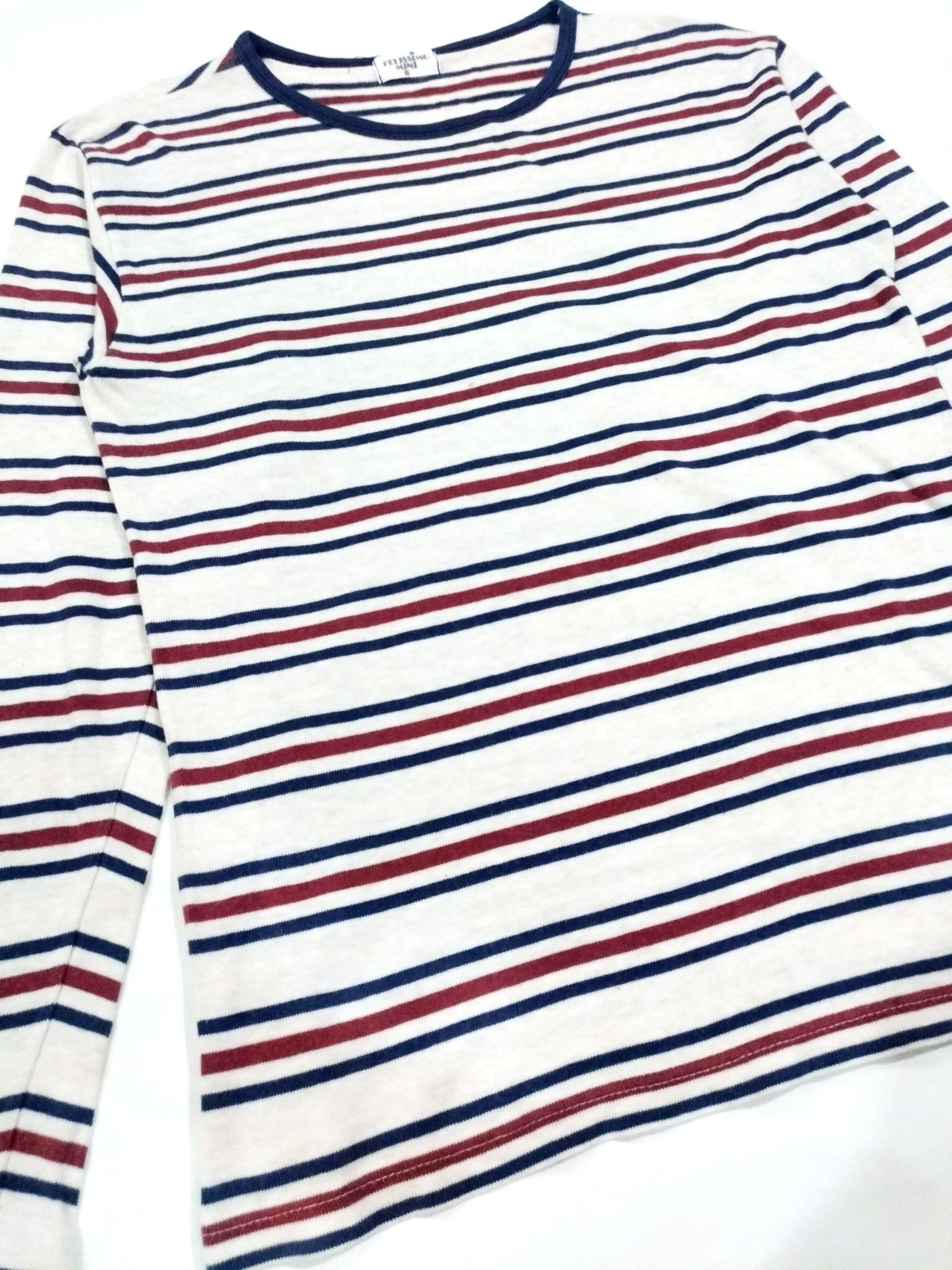 Designer × Japanese Brand RARE! FELISSIMO MINI SAILOR STRIPES L.SLEEVE T-SHIRT Size US M / EU 48-50 / 2 - 5 Thumbnail