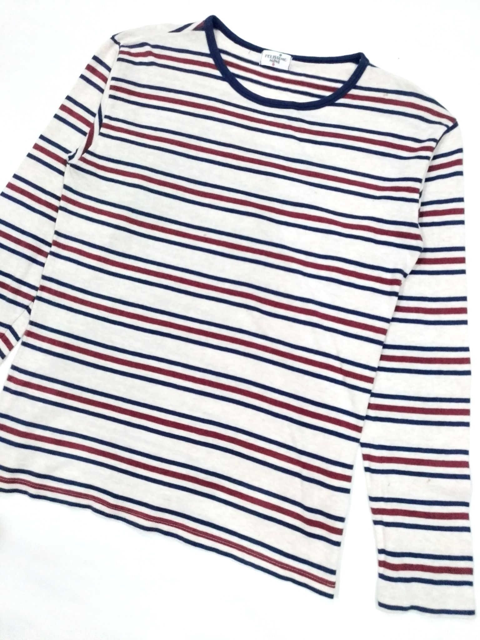 Designer × Japanese Brand RARE! FELISSIMO MINI SAILOR STRIPES L.SLEEVE T-SHIRT Size US M / EU 48-50 / 2 - 4 Thumbnail