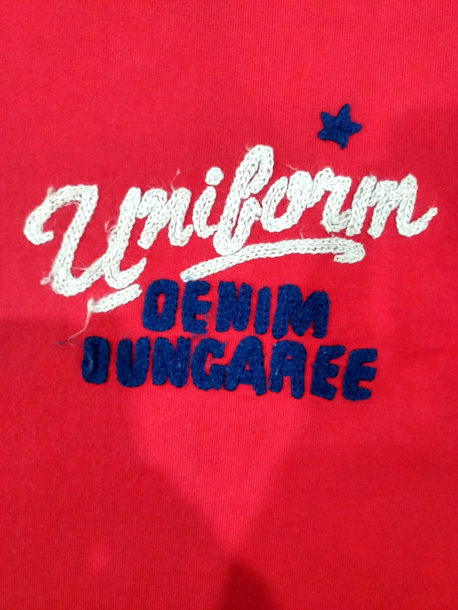 Designer × Japanese Brand × Vintage RARE! VTG DENIM DUNGAREE ROCKABILLY EMBROIDERED RETRO TEE Size US XS / EU 42 / 0 - 8 Thumbnail