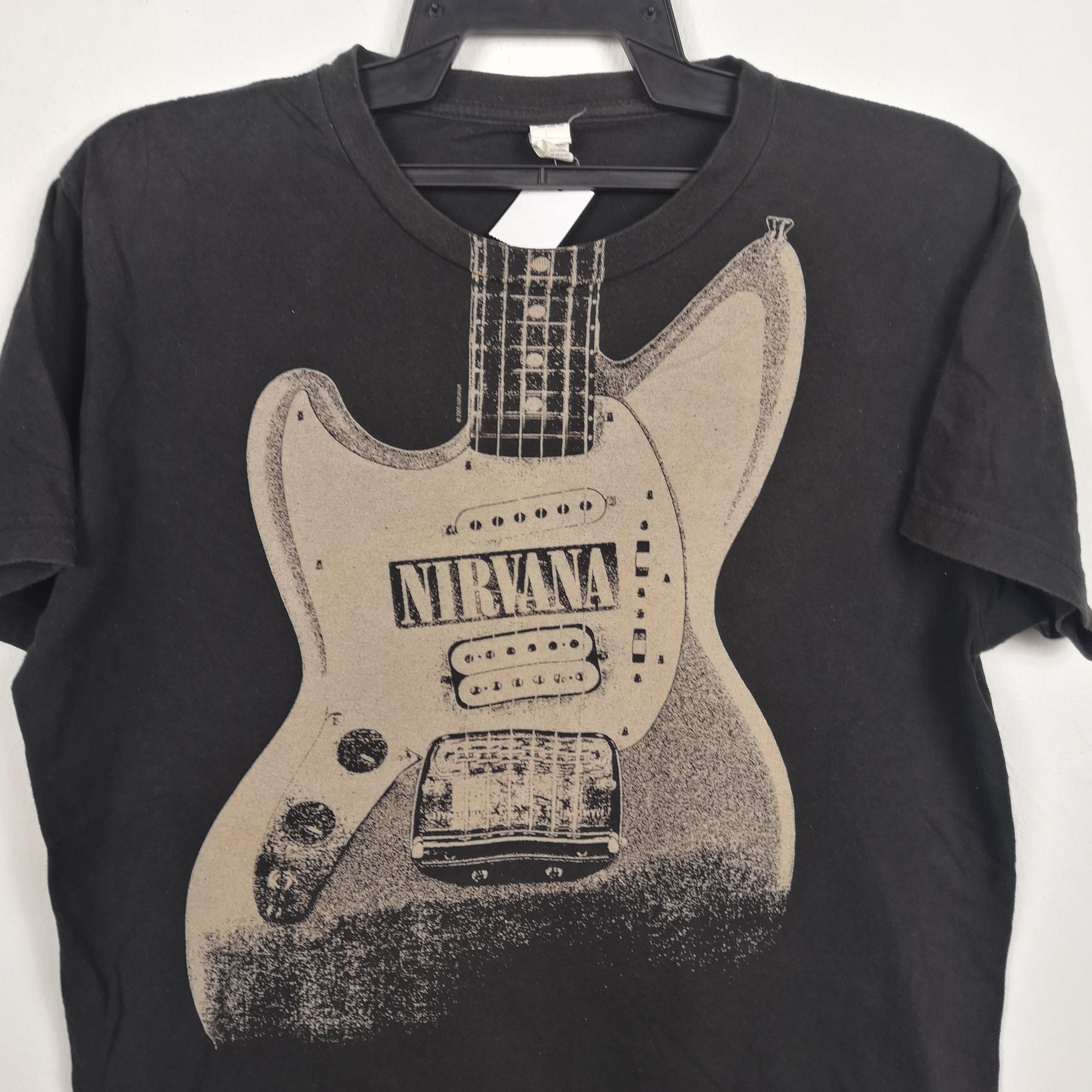 Band Tees × Vintage Vintage Nirvana T Shirt Kurt Cobain Grunge Band Tees Size US M / EU 48-50 / 2 - 2 Thumbnail