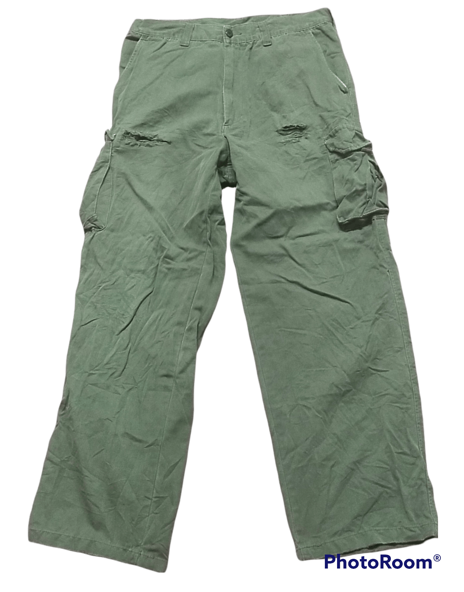 Edwin Final Drop Vintage Edwin Distressed Cargo Pant Size US 33 - 1 Thumbnail