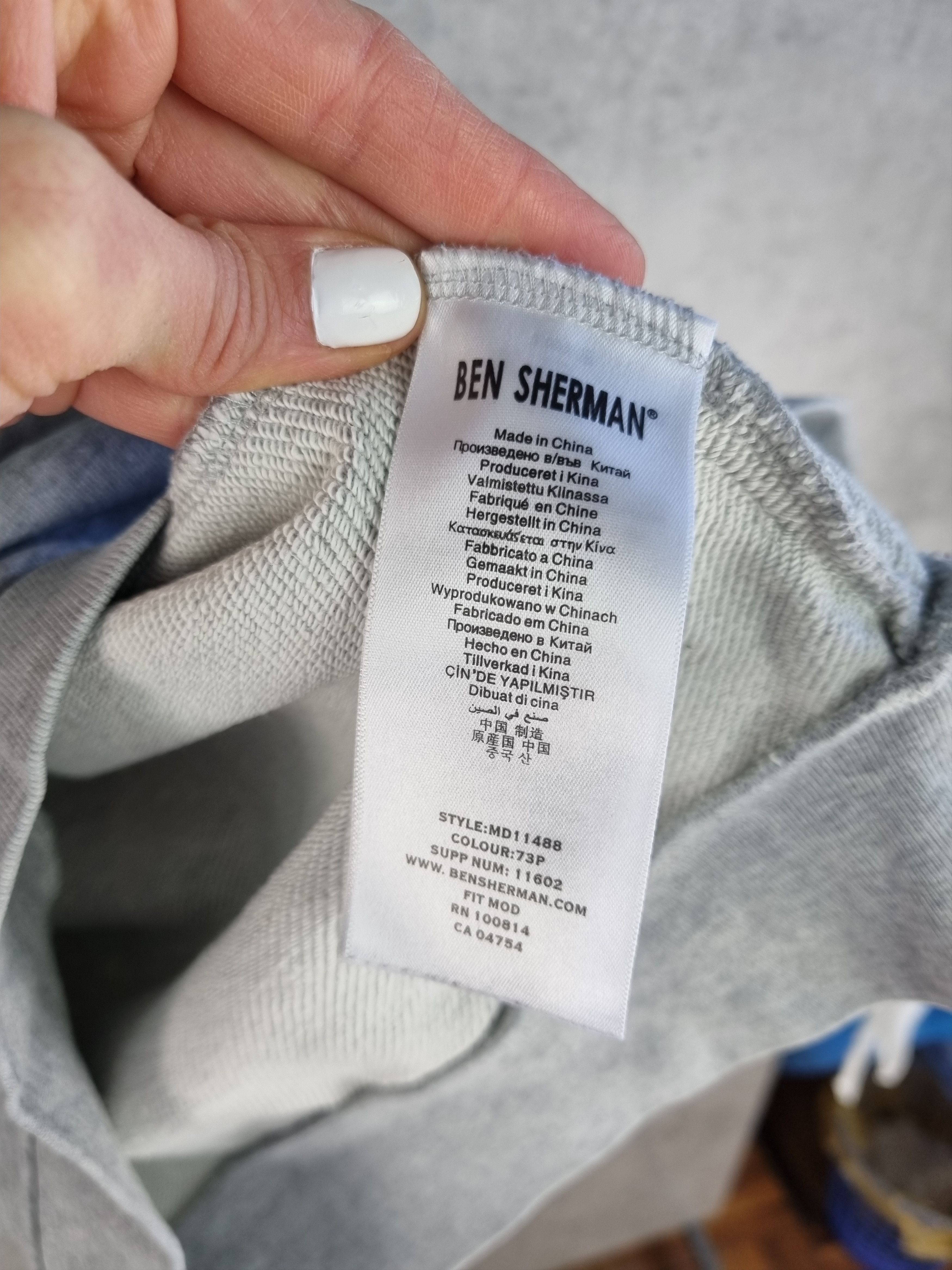 Ben Sherman Ben Sherman Crew neck Big logo Sweatshirt Size US L / EU 52-54 / 3 - 7 Thumbnail