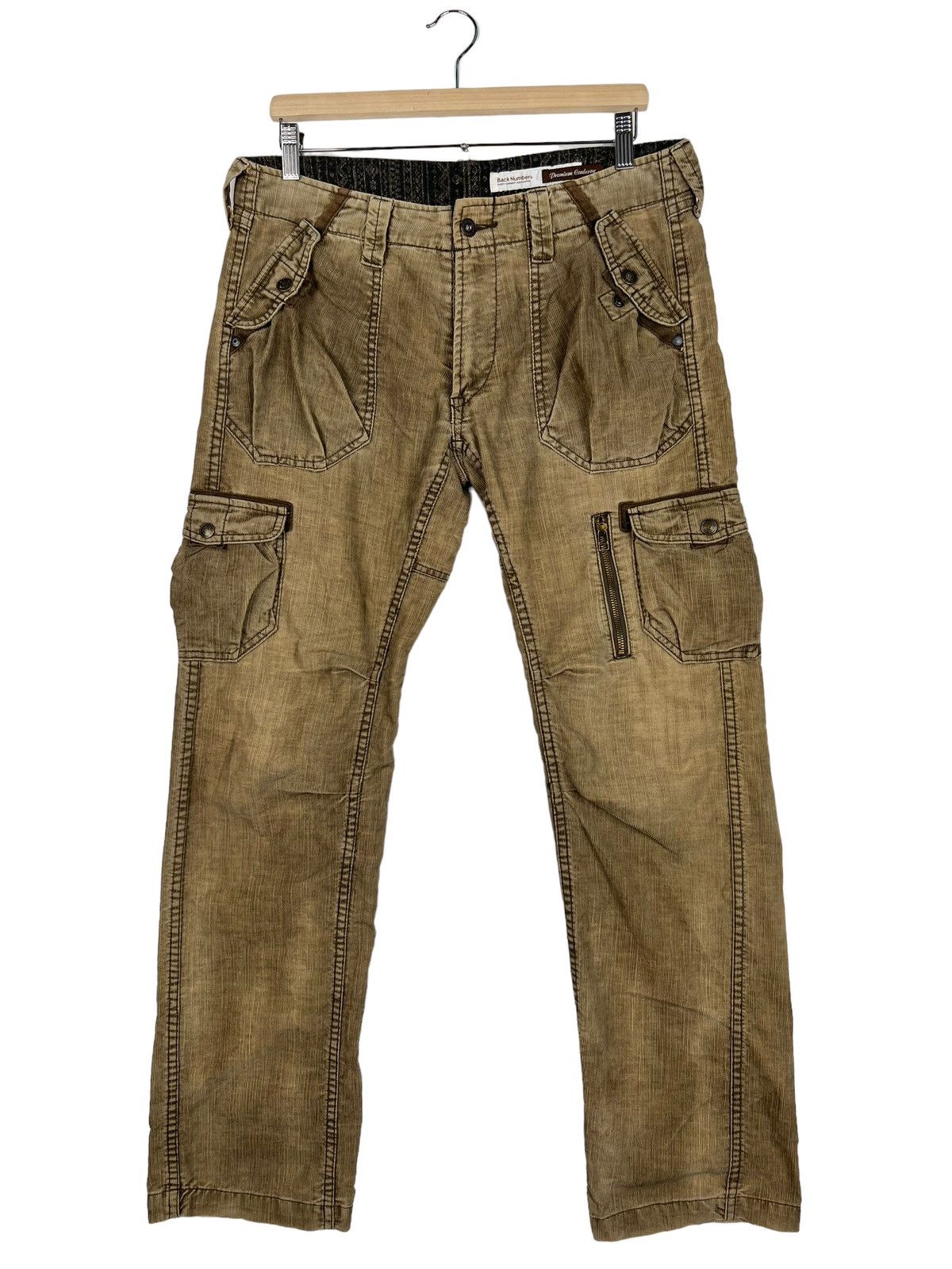 If Six Was Nine 🔥 BACK NUMBER CORDUROY CARGO MULTI POCKET Size US 33 - 1 Thumbnail