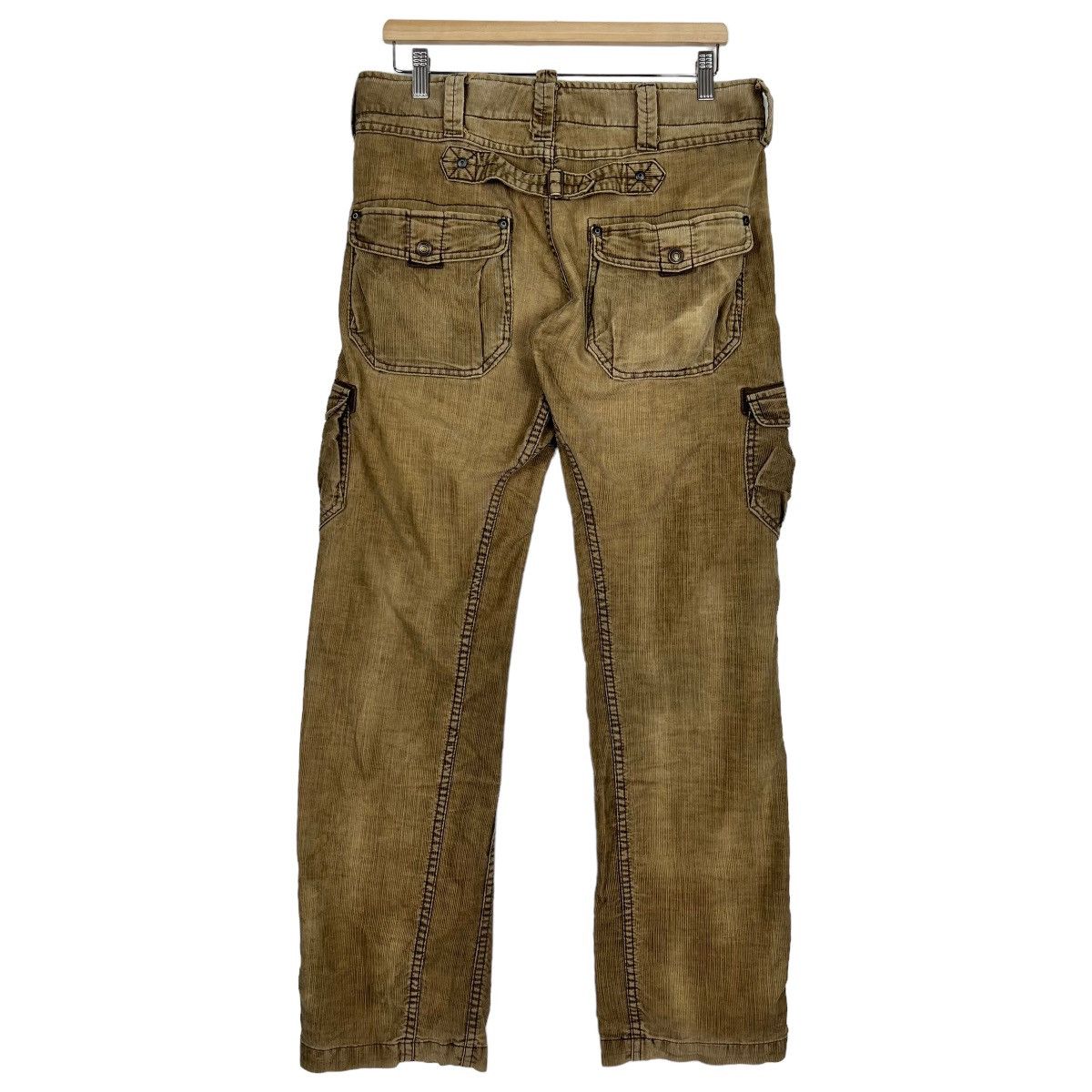 If Six Was Nine 🔥 BACK NUMBER CORDUROY CARGO MULTI POCKET Size US 33 - 12 Thumbnail