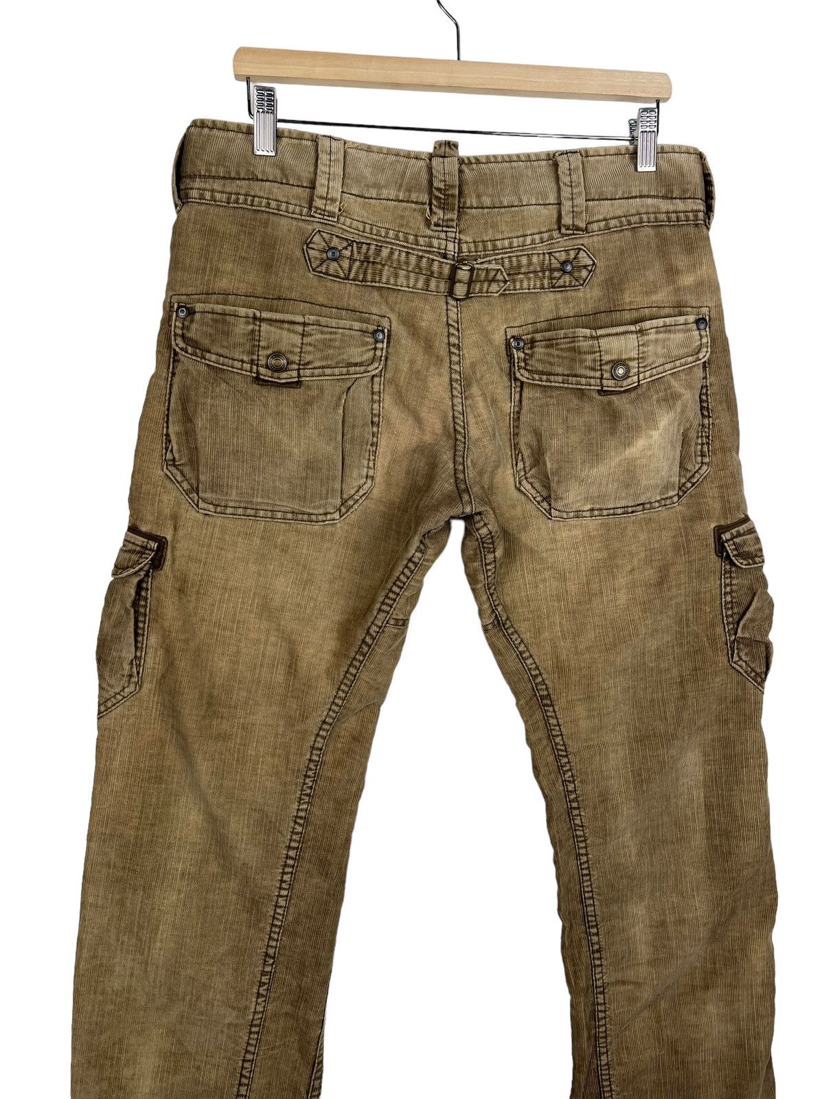 If Six Was Nine 🔥 BACK NUMBER CORDUROY CARGO MULTI POCKET Size US 33 - 6 Thumbnail