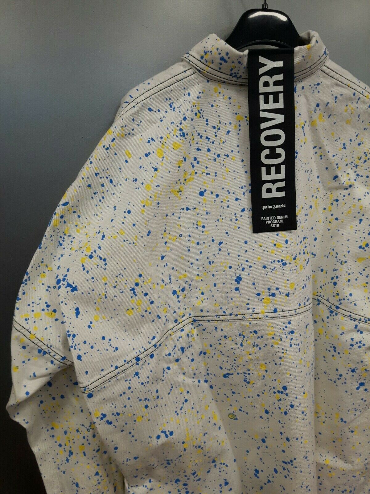 Palm Angels Y8 Painted All Over Shirt in Off White Size US L / EU 52-54 / 3 - 5 Thumbnail