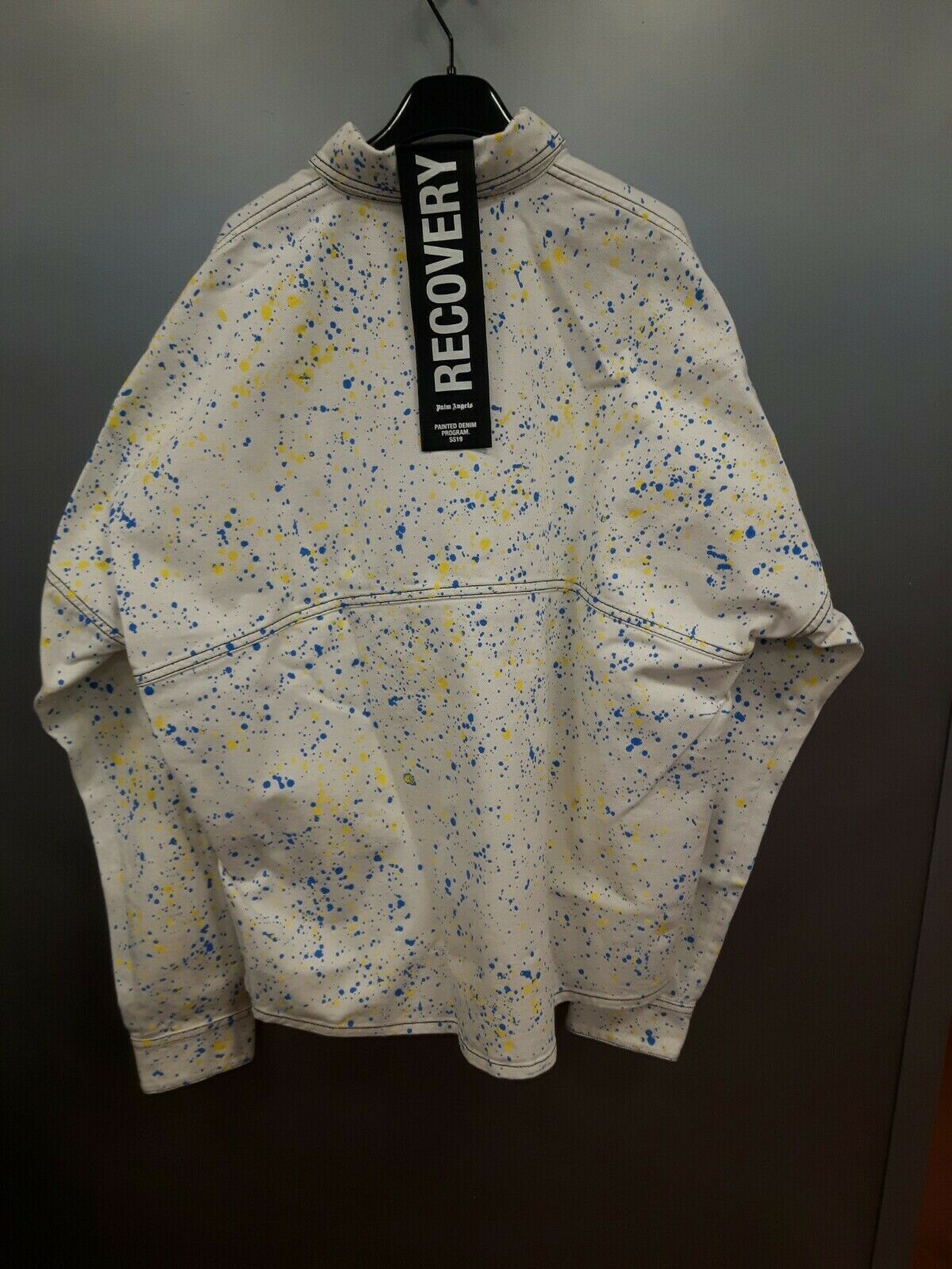 Palm Angels Y8 Painted All Over Shirt in Off White Size US L / EU 52-54 / 3 - 8 Thumbnail