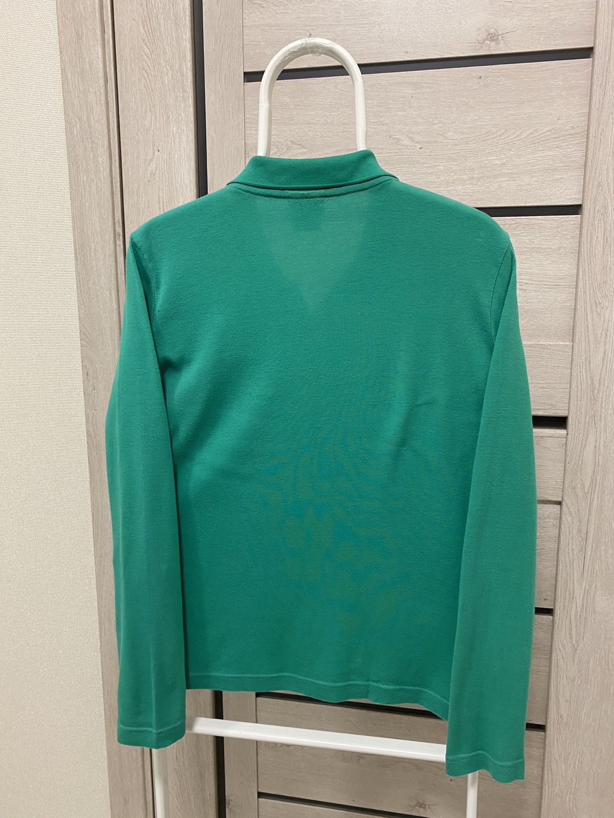 Lacoste × Vintage Lacoste Vintage Bamboo Green Cotton Long Sleeve Polo Size US S / EU 44-46 / 1 - 7 Thumbnail