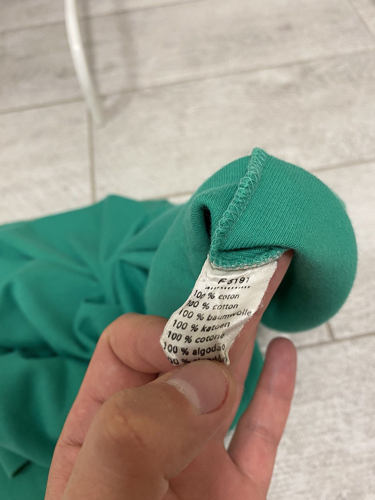 Lacoste × Vintage Lacoste Vintage Bamboo Green Cotton Long Sleeve Polo Size US S / EU 44-46 / 1 - 9 Thumbnail