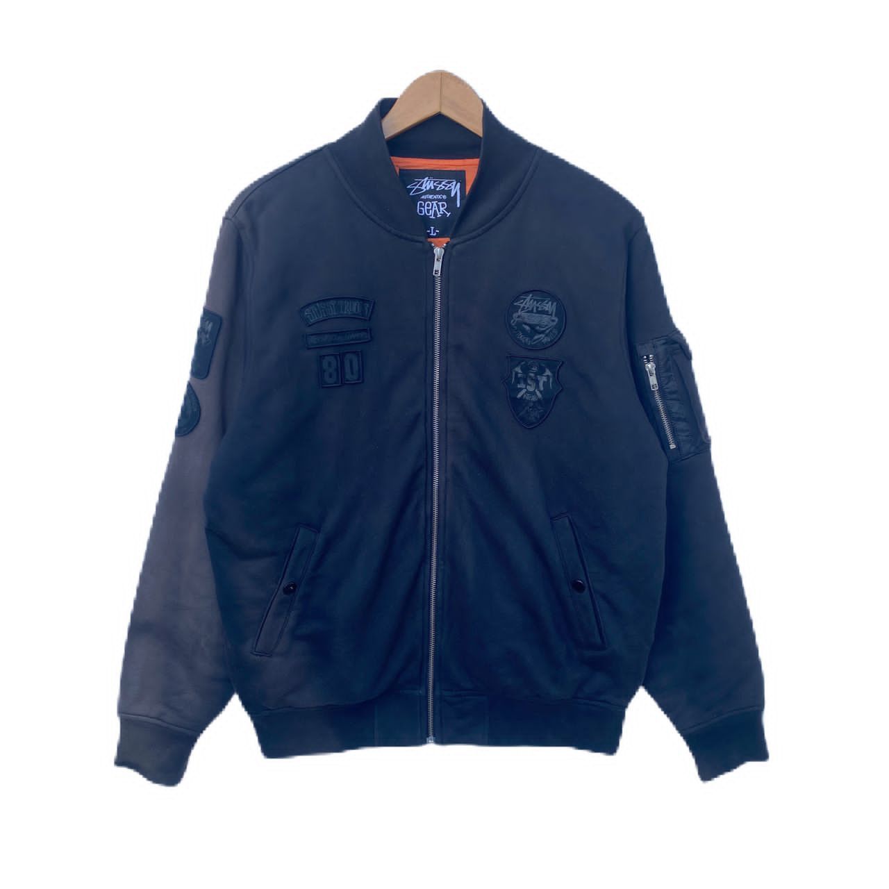 ステューシー　FLIGHT BOMBER Stussy Flight Bomber Jacket Black Men's - SS25 - US