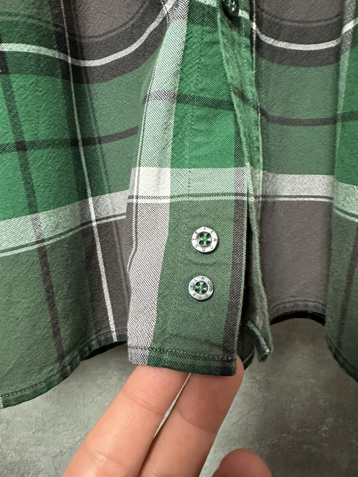 Lacoste × Vintage Lacoste Sport Vintage Check Long Sleeve Logo Shirt Size US L / EU 52-54 / 3 - 8 Thumbnail