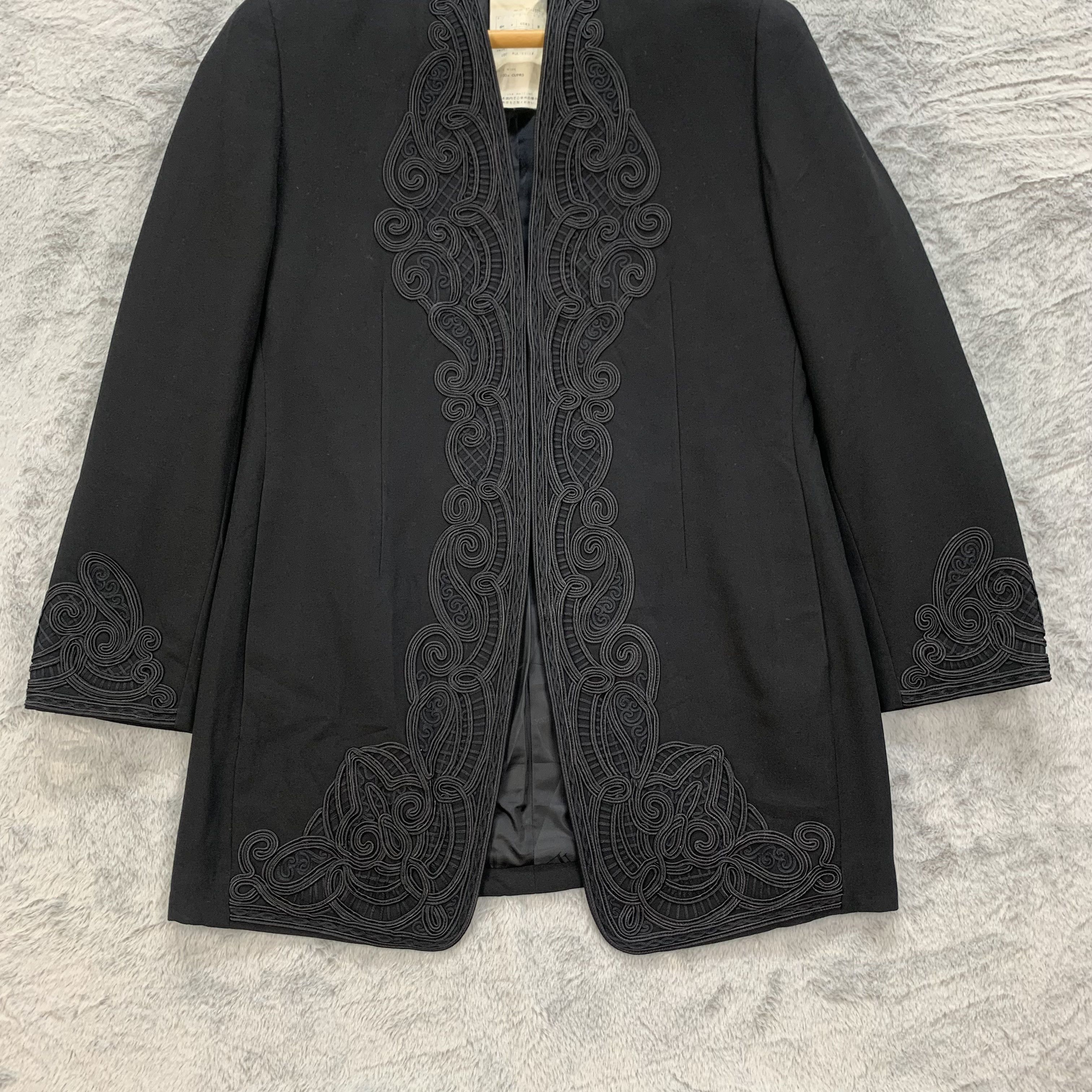 Japanese Brand LUNA MATTINO BUTTONLESS COAT JACKET #4399-152 Size M / US 6-8 / IT 42-44 - 3 Thumbnail