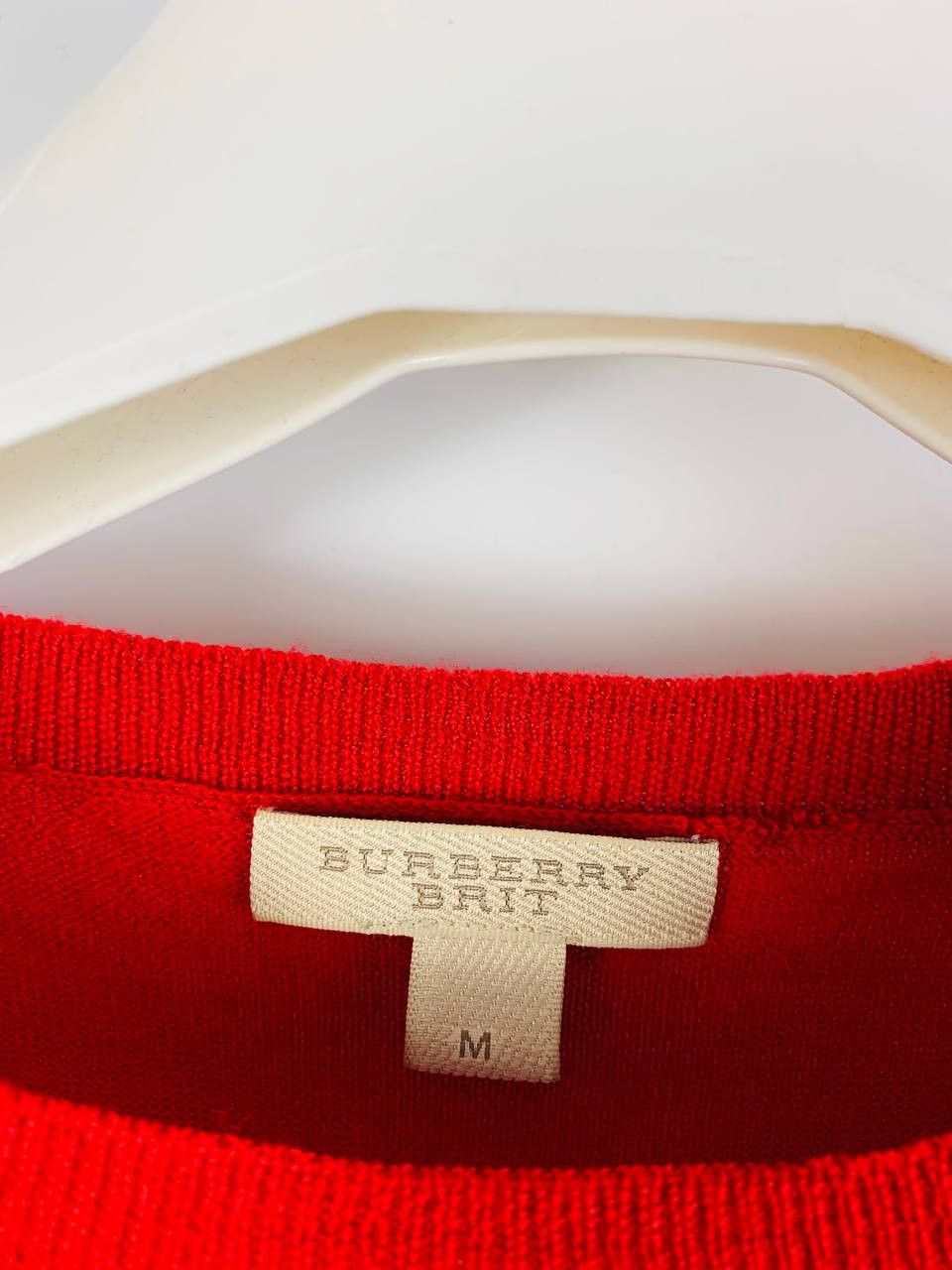Burberry Burberry Brit sweater wool cotton red M Size US M / EU 48-50 / 2 - 7 Thumbnail