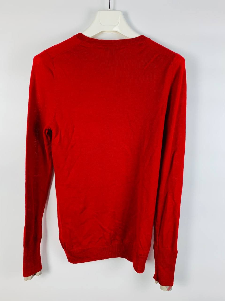 Burberry Burberry Brit sweater wool cotton red M Size US M / EU 48-50 / 2 - 8 Thumbnail