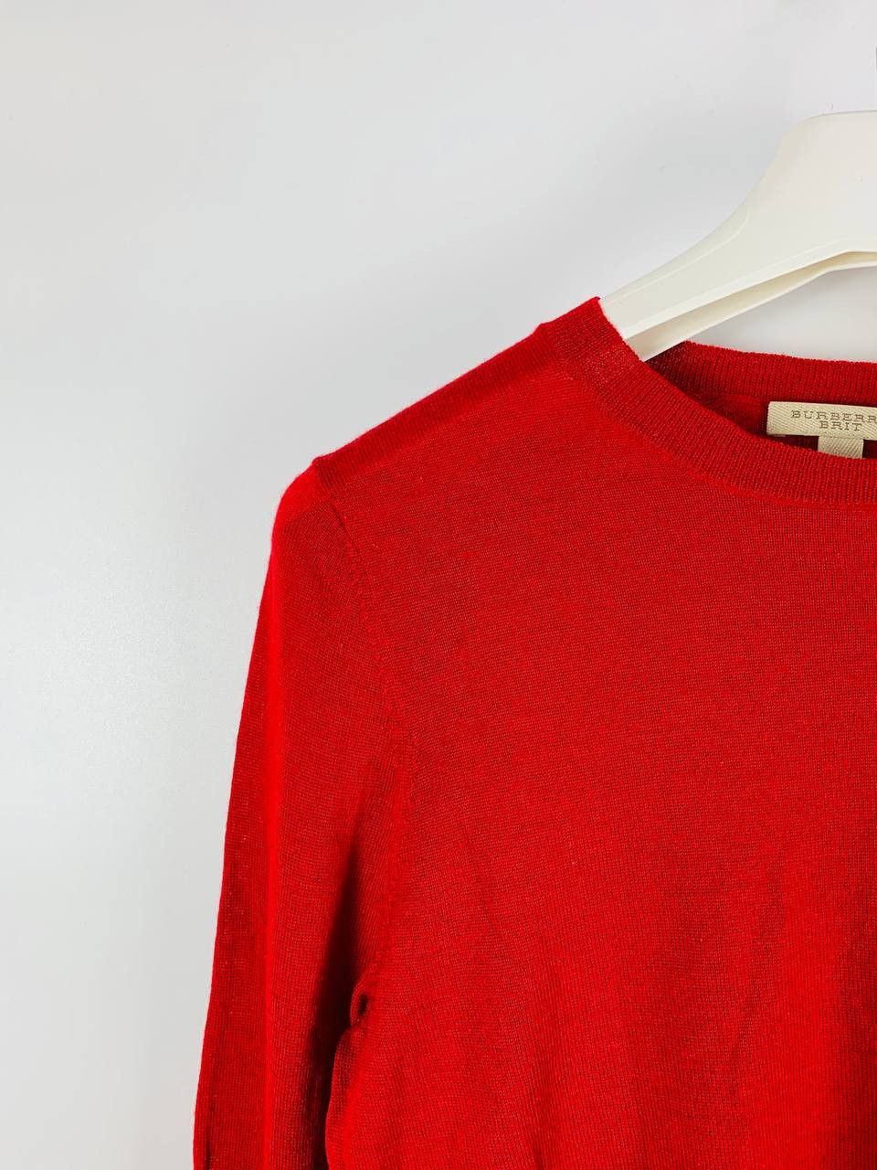 Burberry Burberry Brit sweater wool cotton red M Size US M / EU 48-50 / 2 - 3 Thumbnail
