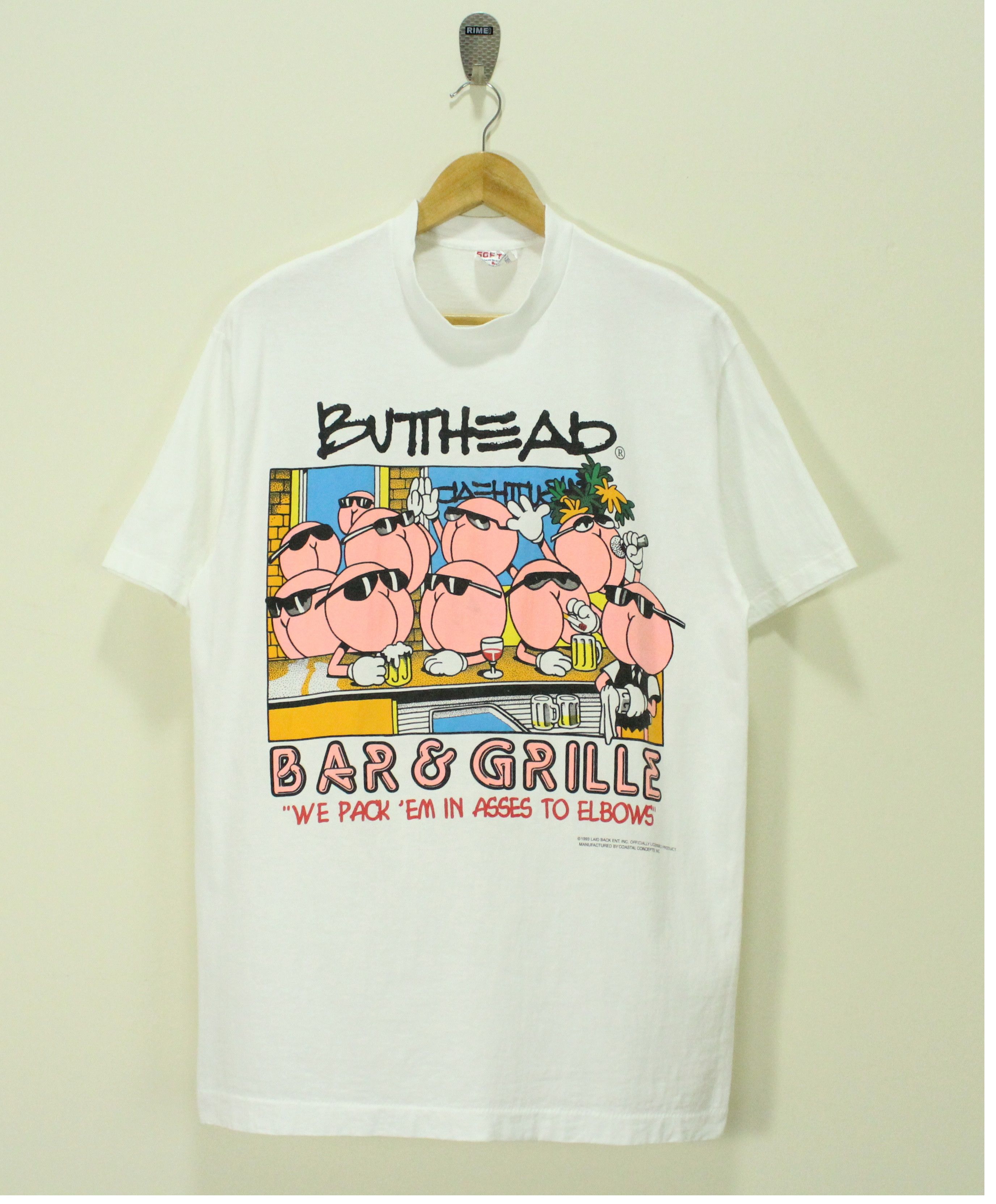 Vintage Vintage 90s BUTTHEAD T Shirt Single Stitch Size US L / EU 52-54 / 3 - 1 Thumbnail