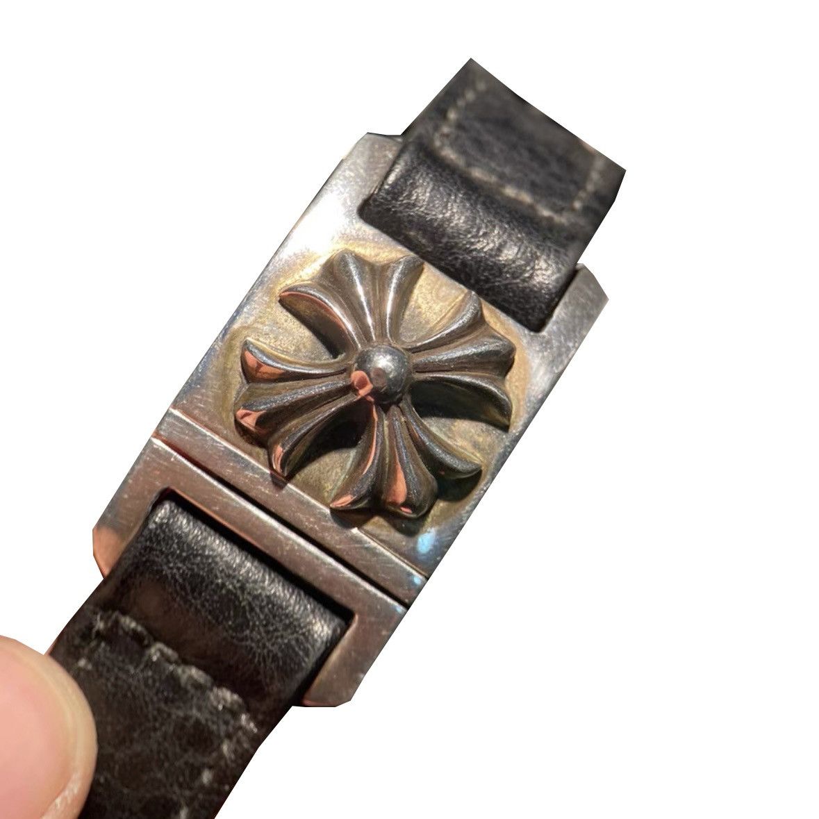 Chrome Hearts CHROME HEARTS CH CROSS LEATHER BRACELET Size ONE SIZE - 3 Thumbnail