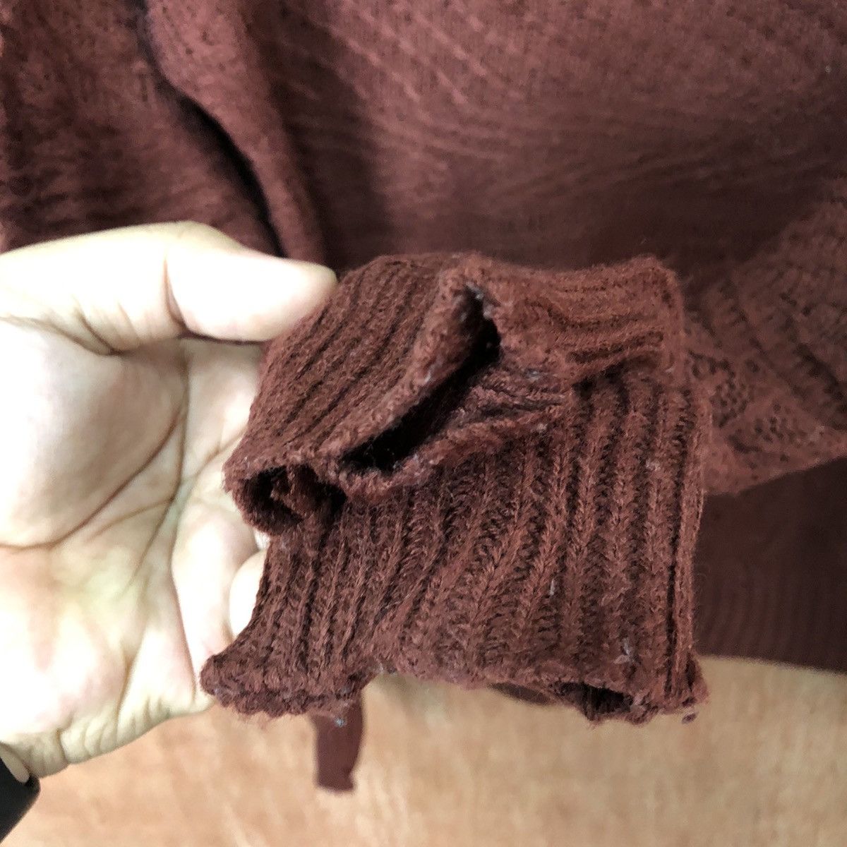 Aran Isles Knitwear × Homespun Knitwear × Japanese Brand Chocol Raffine Shag Shaggy Fur Mohair Knitwear #6386 Size US M / EU 48-50 / 2 - 4 Thumbnail