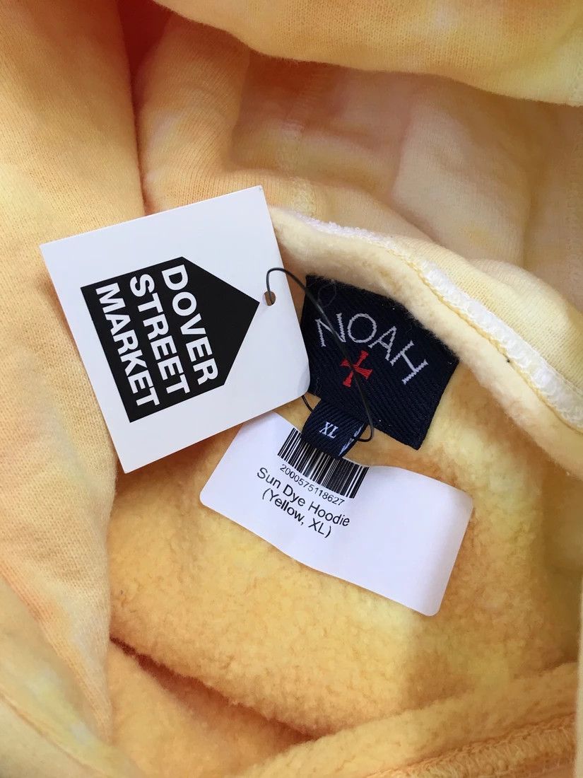 Noah Sun Dye Hoodie Yellow Color Extra Large Size, Men's (Size Xl) — image 6 of 6