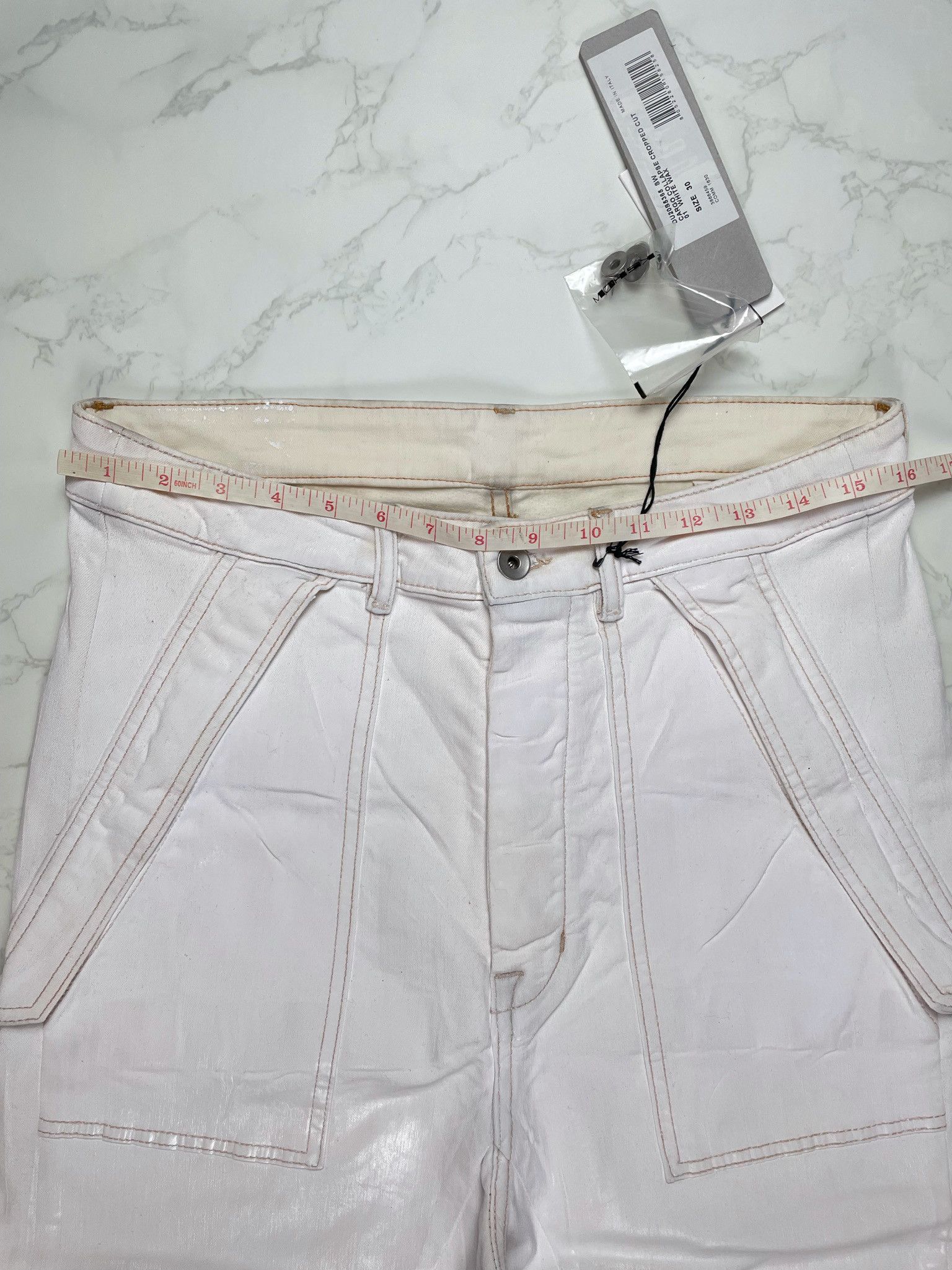 Rick Owens × Rick Owens Drkshdw 🔥65% OFF🔥 [SALE] Rick Owens Cargo Collapse Cropped Jeans Size US 30 / EU 46 - 6 Thumbnail
