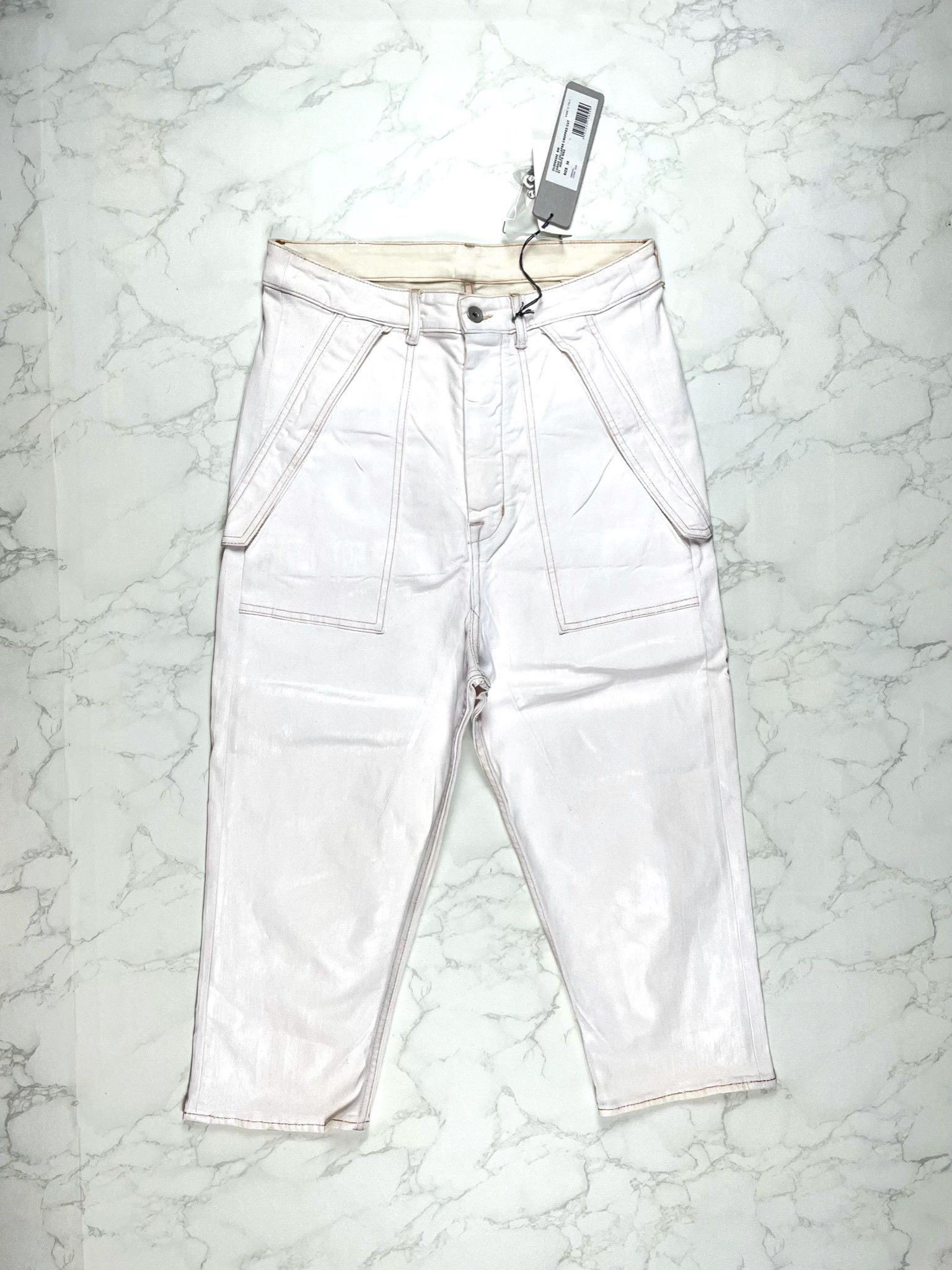 Rick Owens × Rick Owens Drkshdw 🔥65% OFF🔥 [SALE] Rick Owens Cargo Collapse Cropped Jeans Size US 30 / EU 46 - 2 Thumbnail