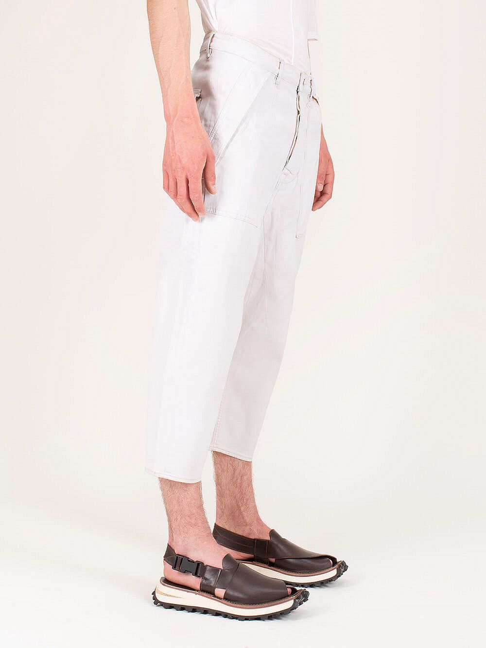 Rick Owens × Rick Owens Drkshdw 🔥65% OFF🔥 [SALE] Rick Owens Cargo Collapse Cropped Jeans Size US 30 / EU 46 - 4 Thumbnail
