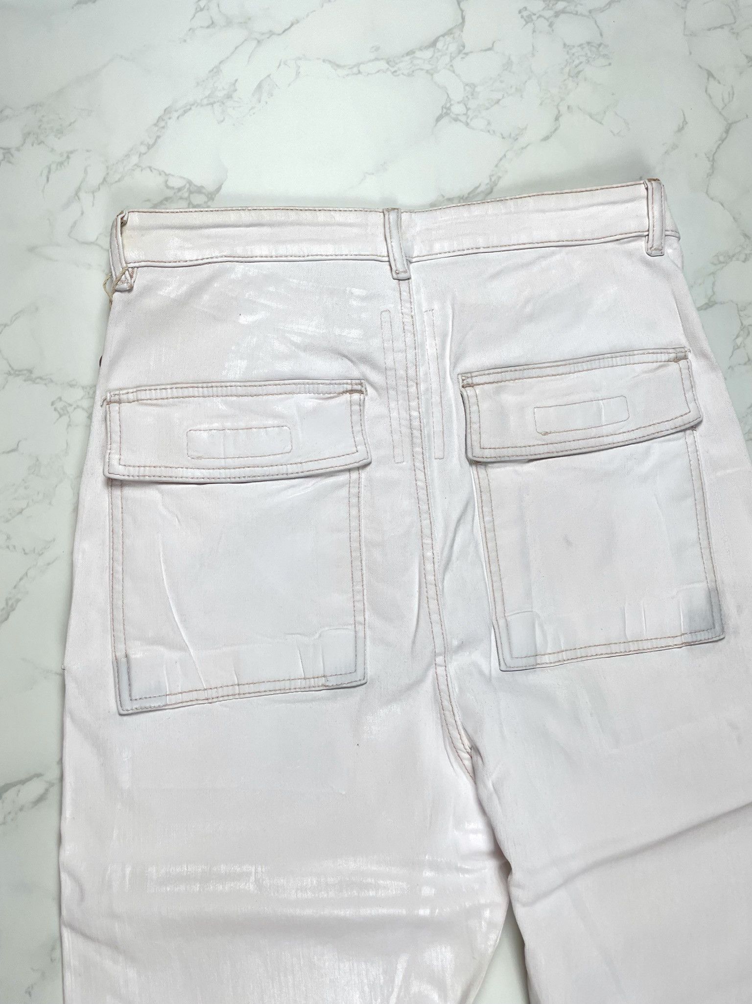 Rick Owens × Rick Owens Drkshdw 🔥65% OFF🔥 [SALE] Rick Owens Cargo Collapse Cropped Jeans Size US 30 / EU 46 - 15 Thumbnail