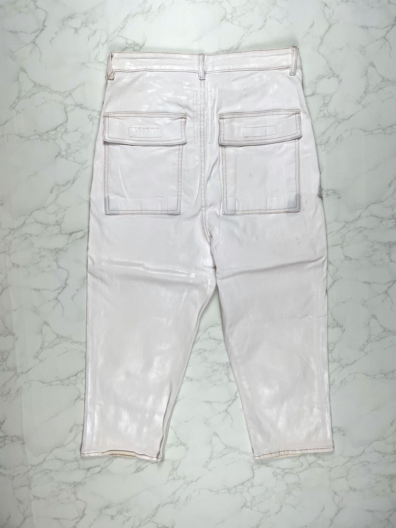 Rick Owens × Rick Owens Drkshdw 🔥65% OFF🔥 [SALE] Rick Owens Cargo Collapse Cropped Jeans Size US 30 / EU 46 - 14 Thumbnail