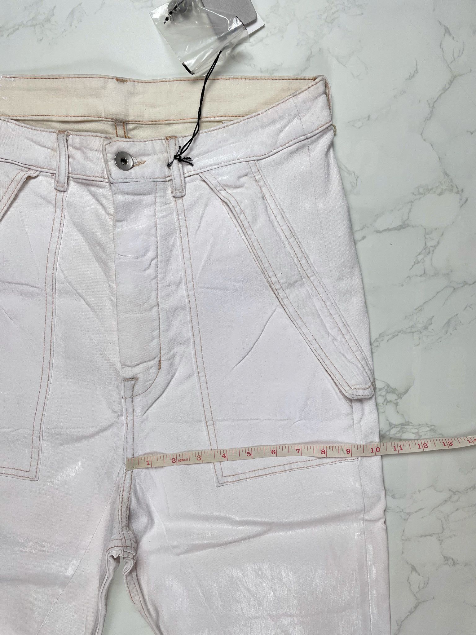 Rick Owens × Rick Owens Drkshdw 🔥65% OFF🔥 [SALE] Rick Owens Cargo Collapse Cropped Jeans Size US 30 / EU 46 - 7 Thumbnail