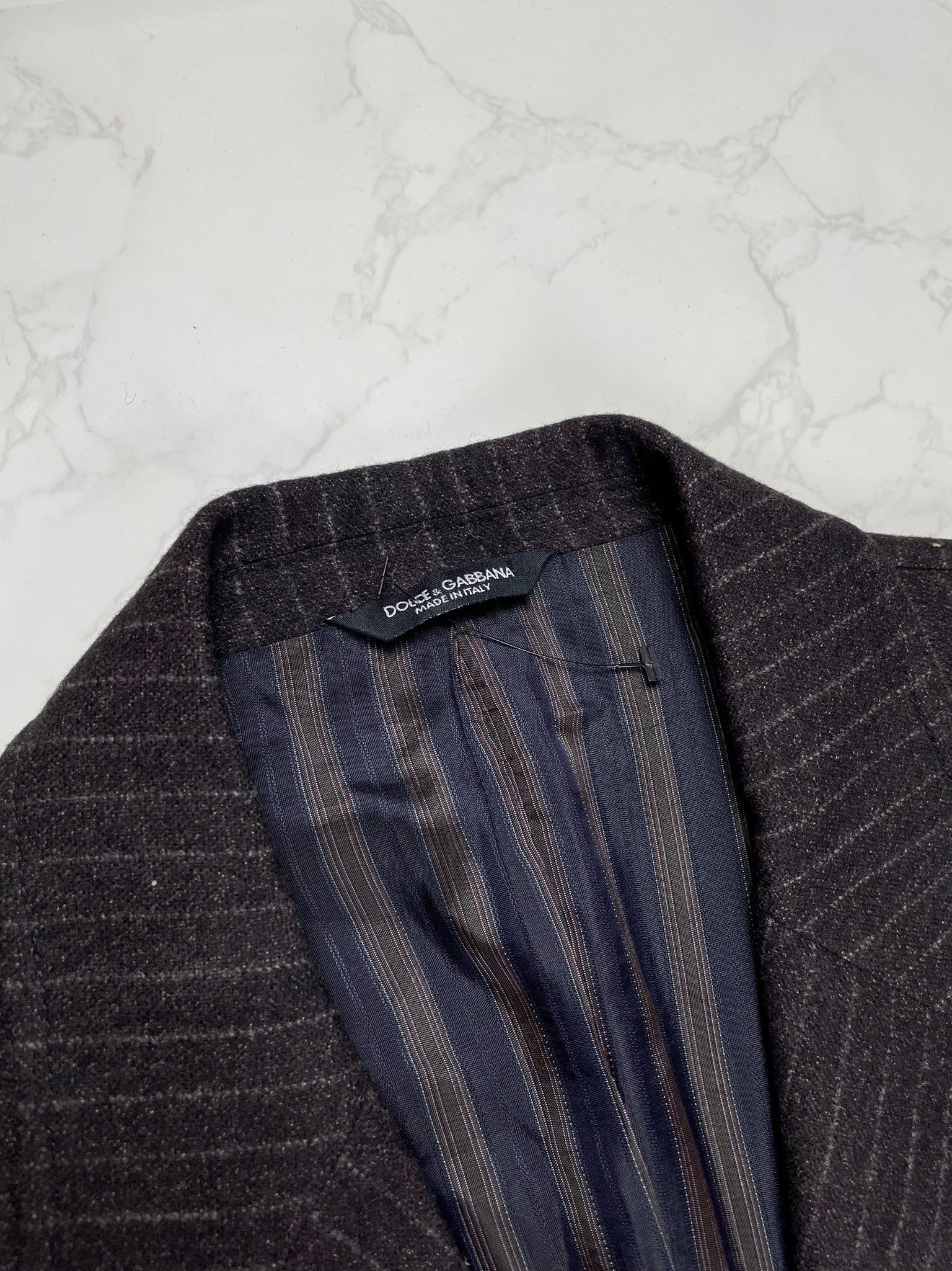 Dolce & Gabbana 🔥90% OFF🔥 [SALE] Dolce & Gabbana Striped Wool Blazer Suit Size US L / EU 52-54 / 3 - 7 Thumbnail