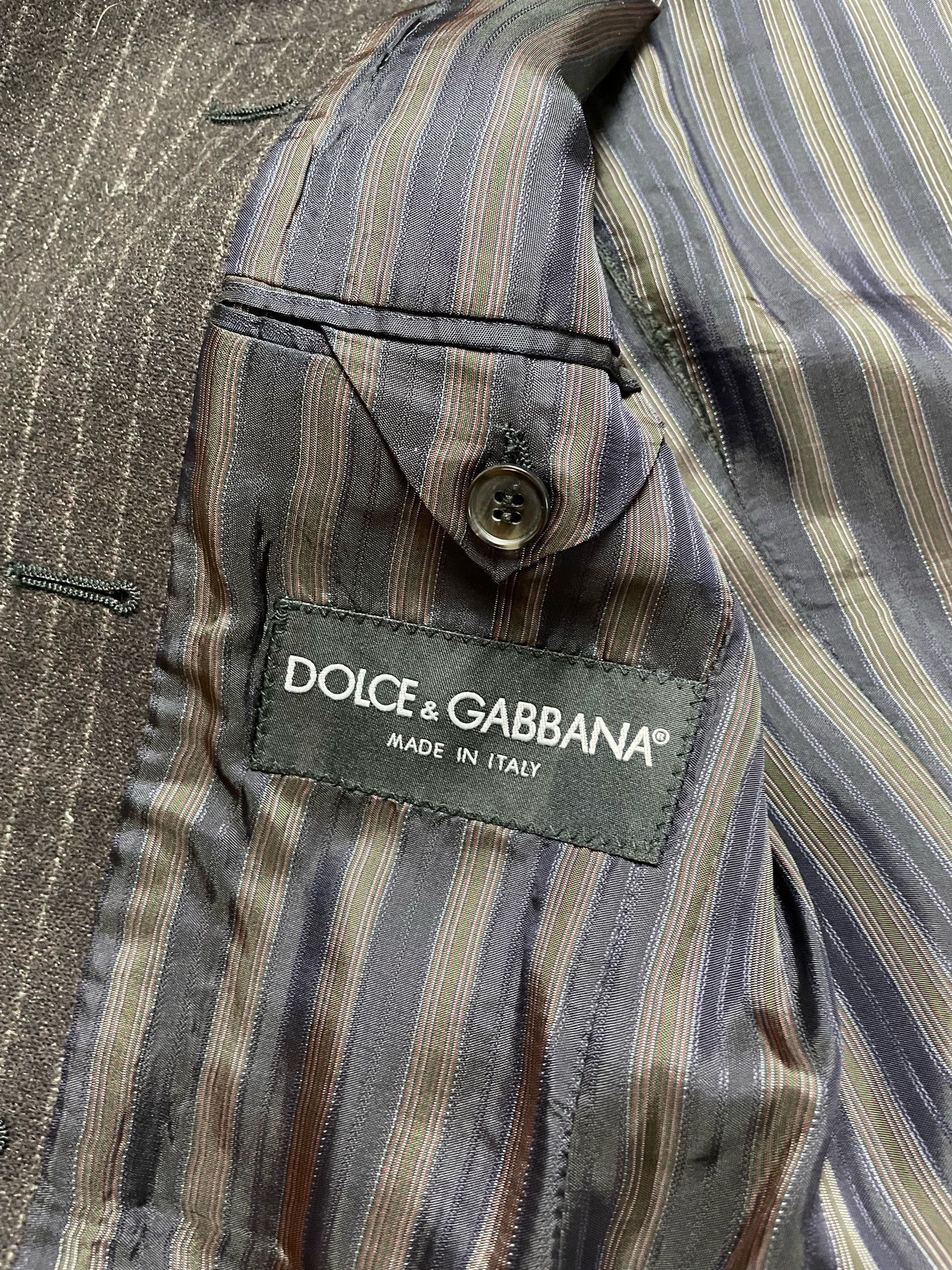 Dolce & Gabbana 🔥90% OFF🔥 [SALE] Dolce & Gabbana Striped Wool Blazer Suit Size US L / EU 52-54 / 3 - 10 Thumbnail