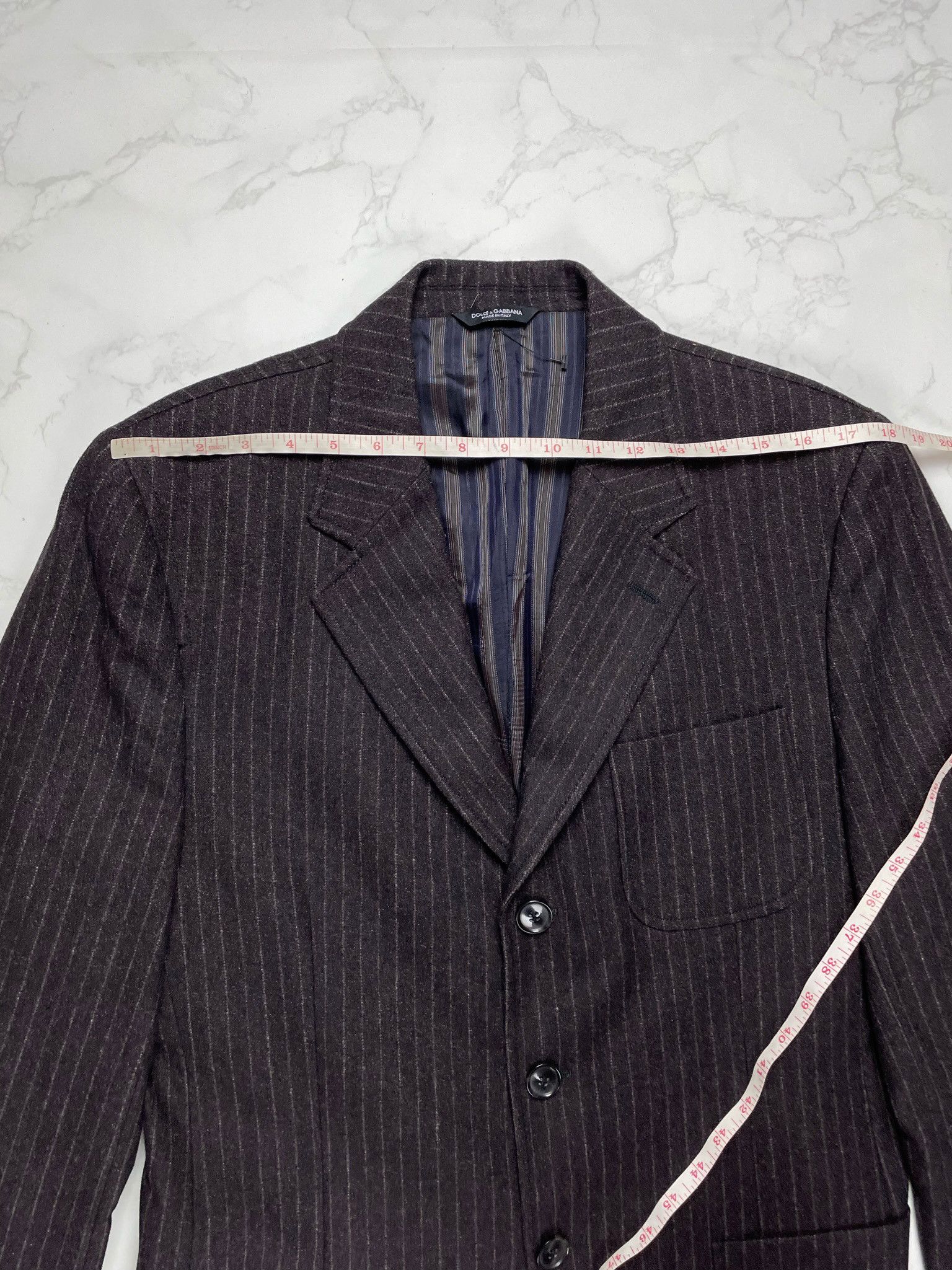 Dolce & Gabbana 🔥90% OFF🔥 [SALE] Dolce & Gabbana Striped Wool Blazer Suit Size US L / EU 52-54 / 3 - 4 Thumbnail
