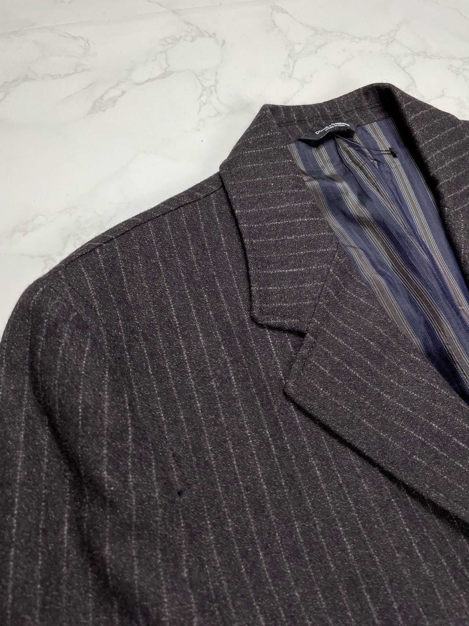 Dolce & Gabbana 🔥90% OFF🔥 [SALE] Dolce & Gabbana Striped Wool Blazer Suit Size US L / EU 52-54 / 3 - 8 Thumbnail