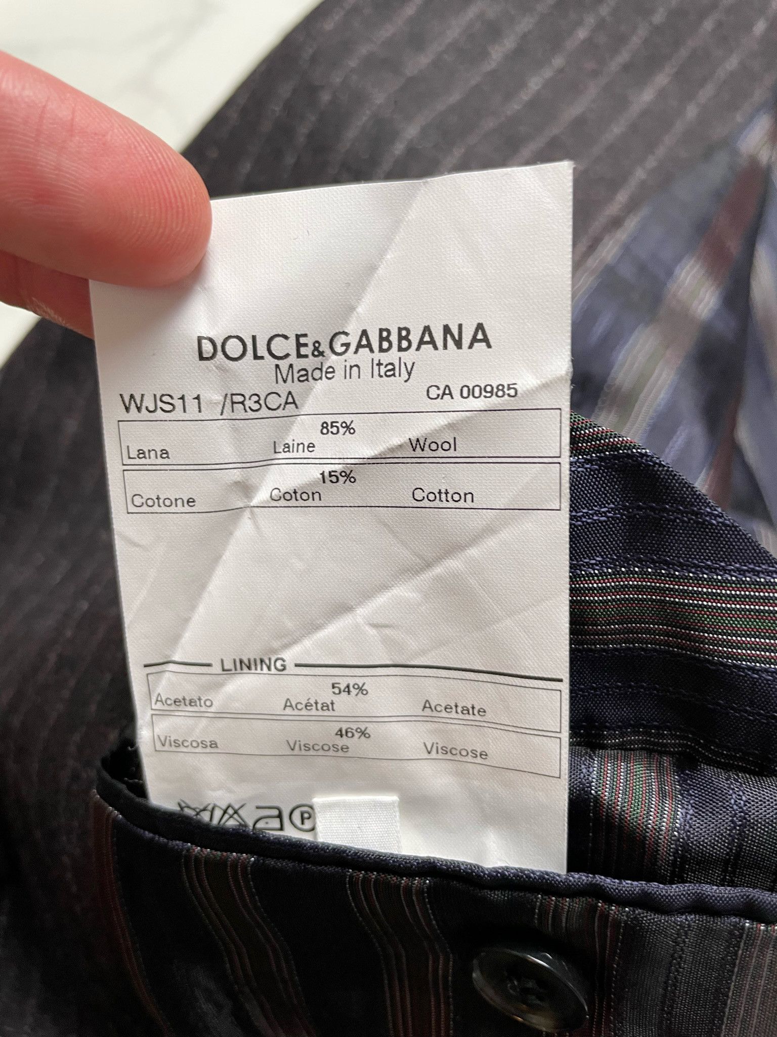 Dolce & Gabbana 🔥90% OFF🔥 [SALE] Dolce & Gabbana Striped Wool Blazer Suit Size US L / EU 52-54 / 3 - 11 Thumbnail