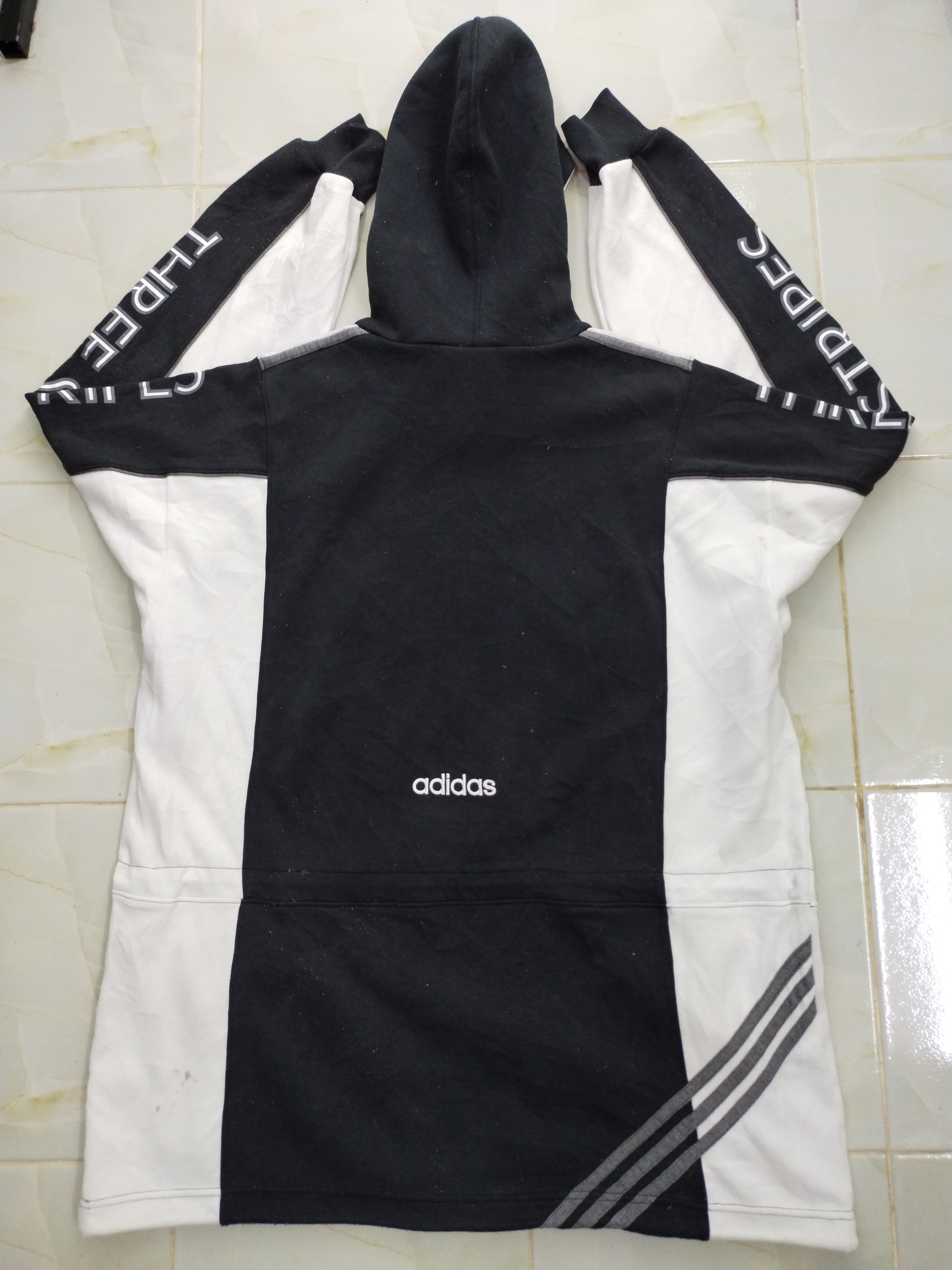 Adidas × Vintage 🔥 VINTAGE ADIDAS BIG LOGO HOODIE Size US L / EU 52-54 / 3 - 8 Thumbnail