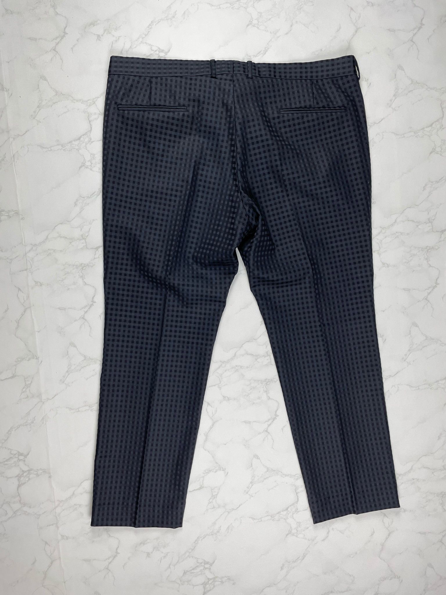 Gucci 🔥75% OFF🔥 [SALE] Gucci Black Plaid Rayon Cropped Pants Size US 38 / EU 54 - 11 Thumbnail