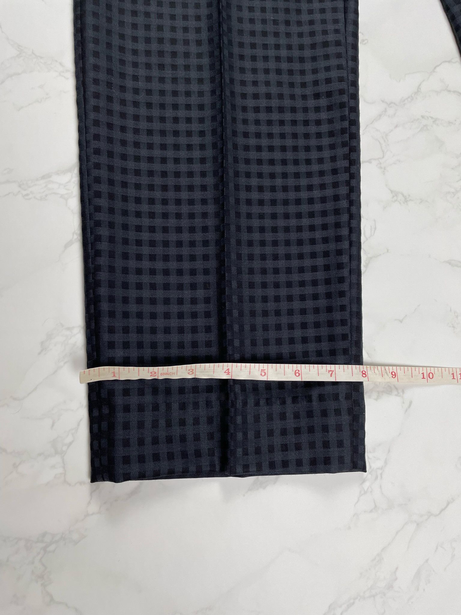 Gucci 🔥75% OFF🔥 [SALE] Gucci Black Plaid Rayon Cropped Pants Size US 38 / EU 54 - 5 Thumbnail