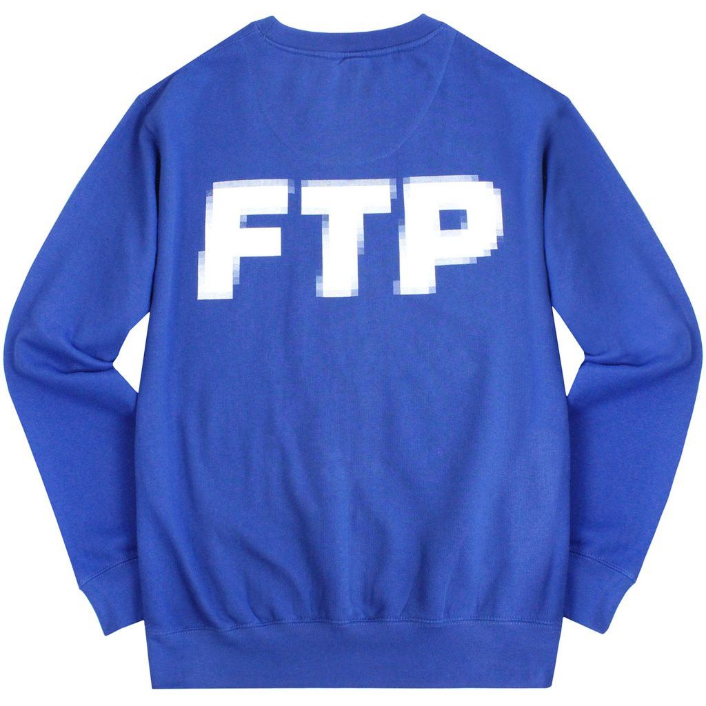 Rare DS Fuck the Population FTP Pixel Logo Crewneck 2018SS