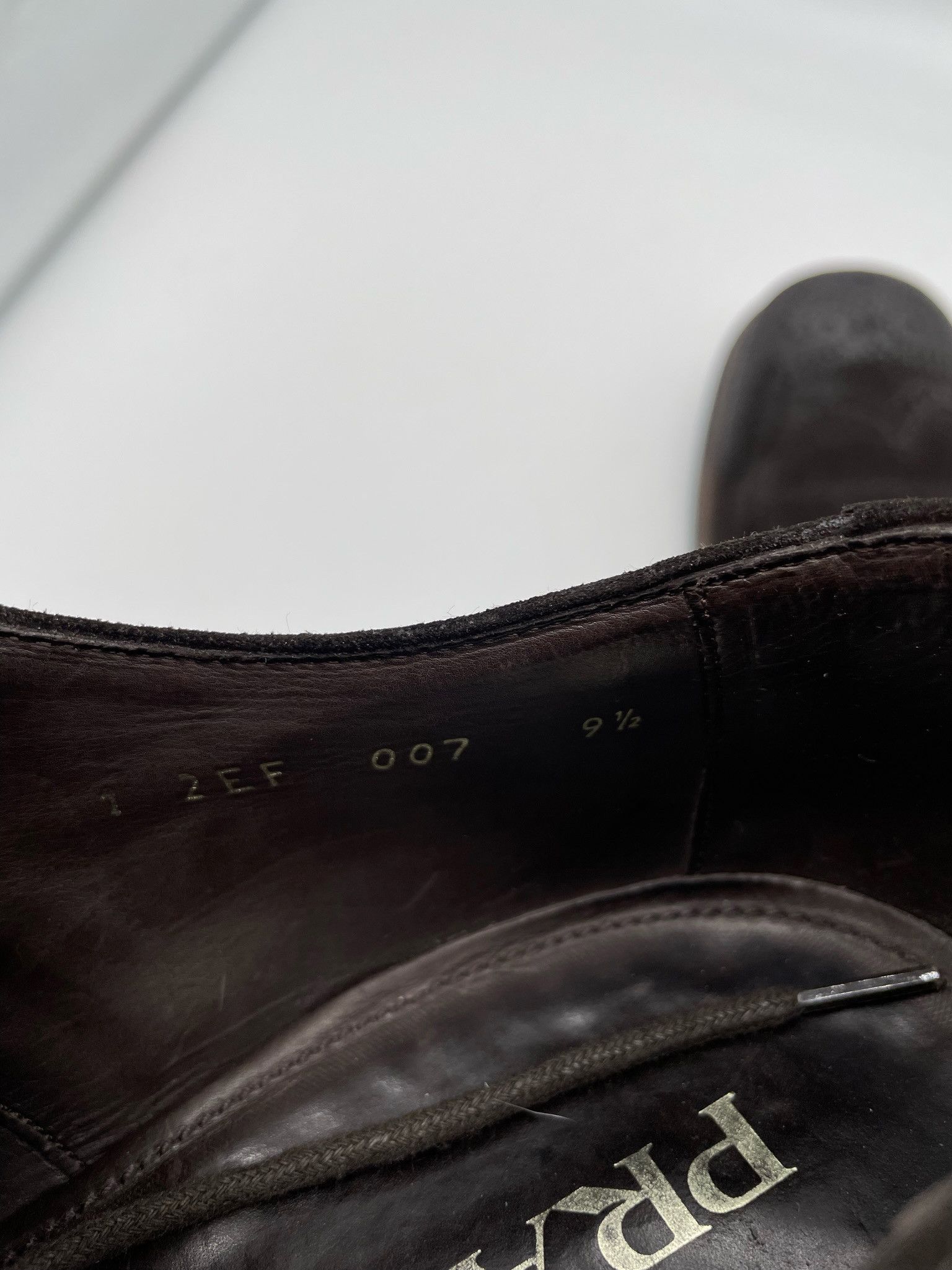 Prada 🔥70% OFF🔥 [SALE] Prada Brown Suede Brogue Shoes Size US 10.5 / EU 43-44 - 6 Thumbnail