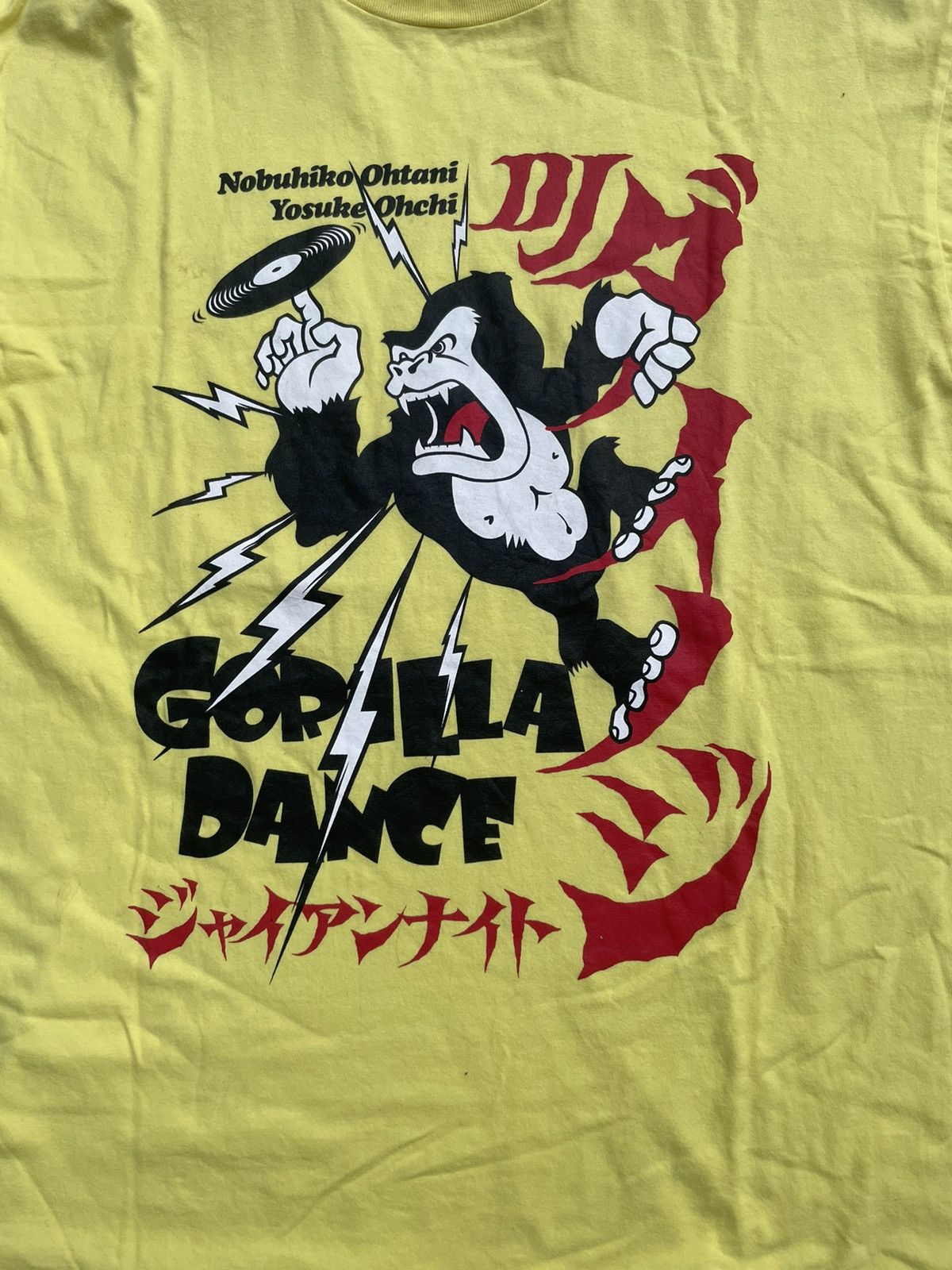 Japanese Brand DJ Dinoji Gorilla Dance Tshirt Size US M / EU 48-50 / 2 - 8 Thumbnail