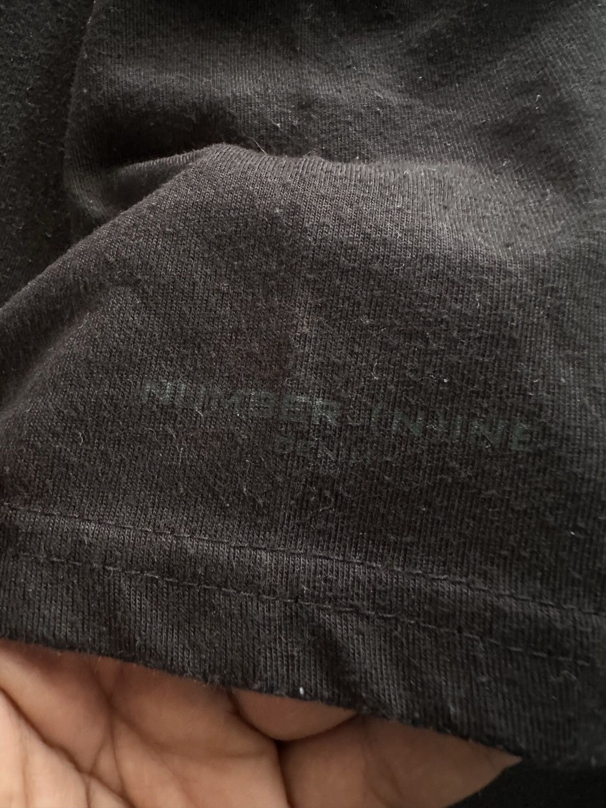 Number (N)ine Number Nine Denim plain black tee Size US S / EU 44-46 / 1 - 6 Thumbnail
