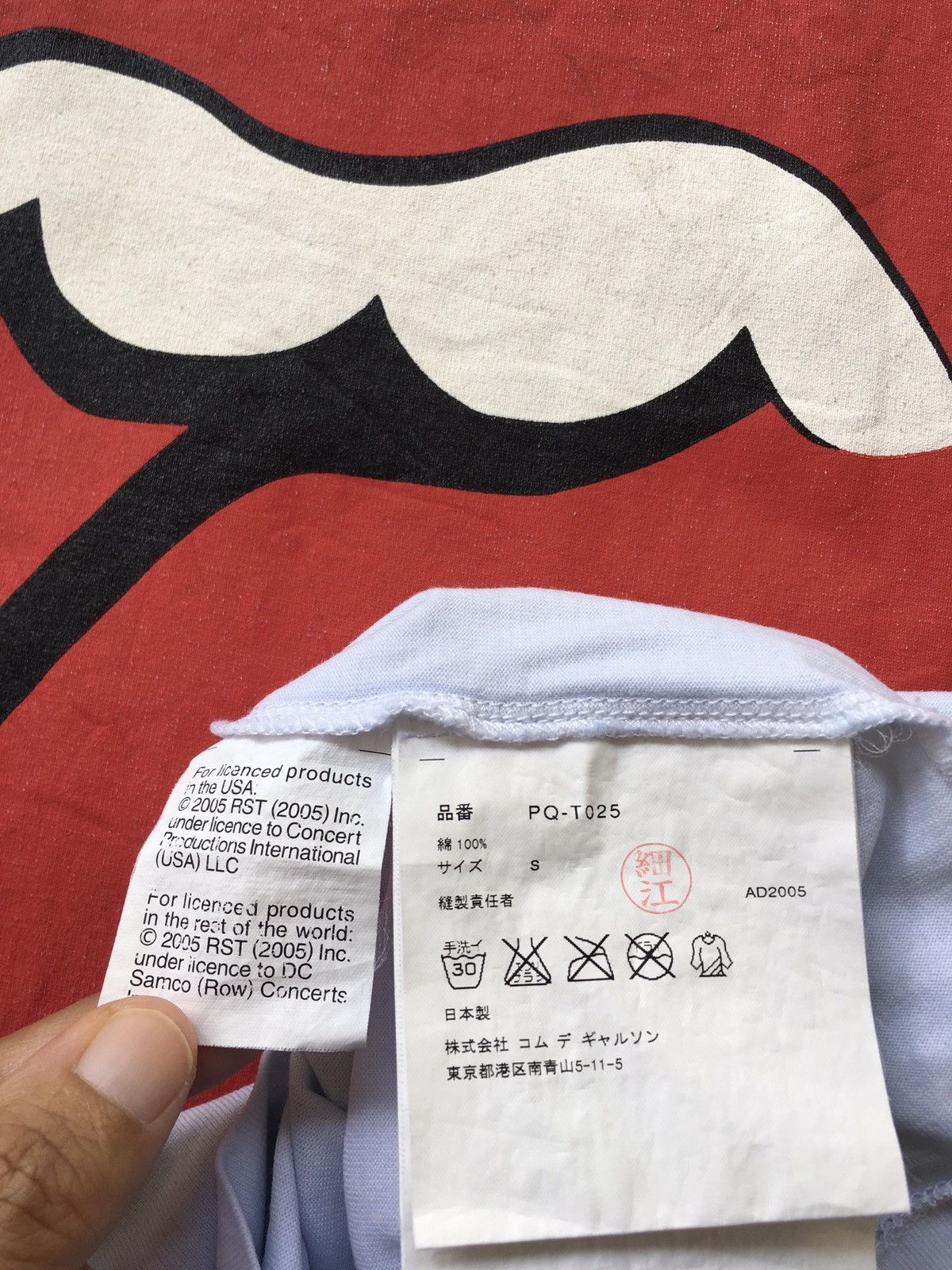 Comme des Garcons Rare Comme Des Garcons Homme Plus x Rolling Stones Tee Size US S / EU 44-46 / 1 - 23 Thumbnail